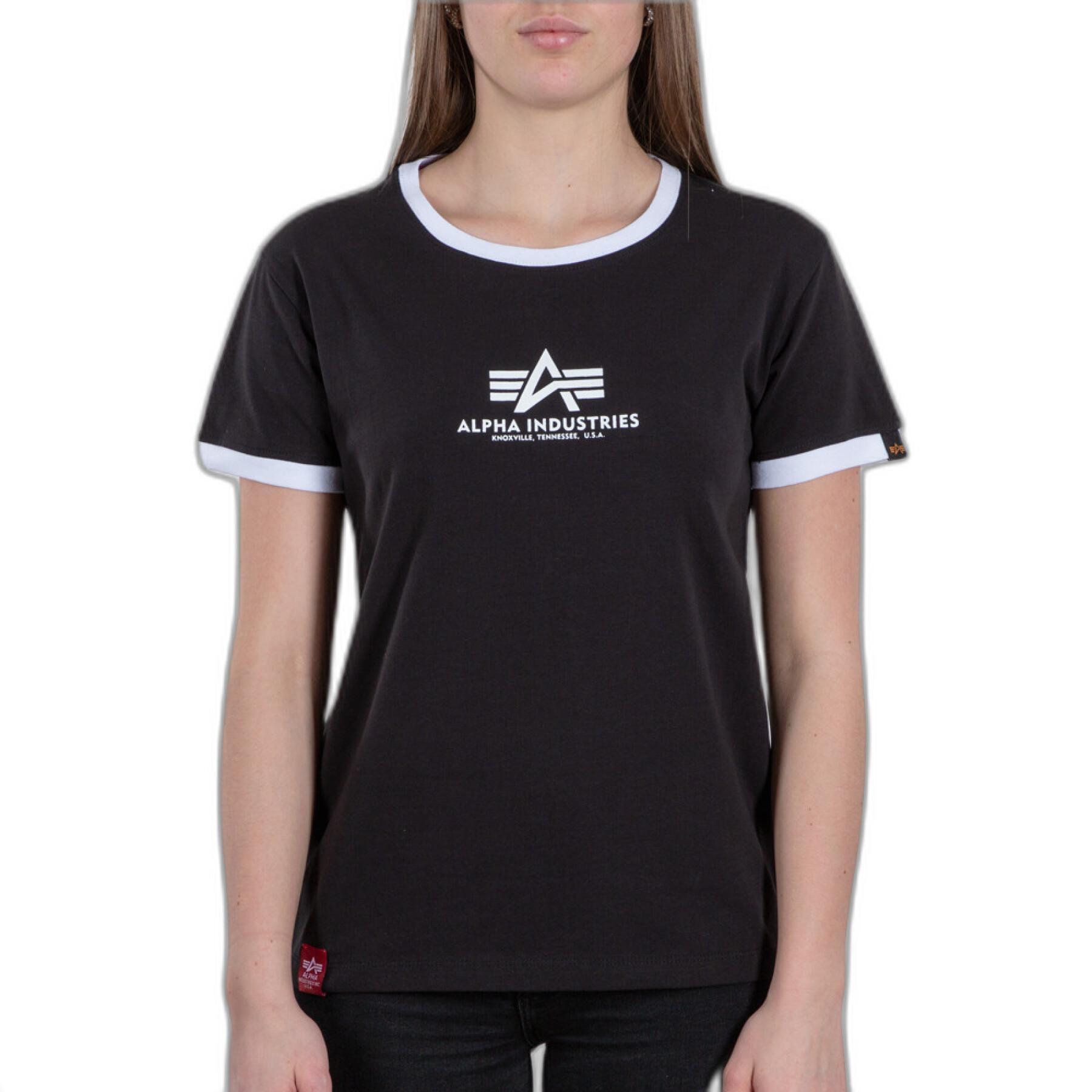 T-shirt a maniche corte da donna Alpha Industries Basic Contrast