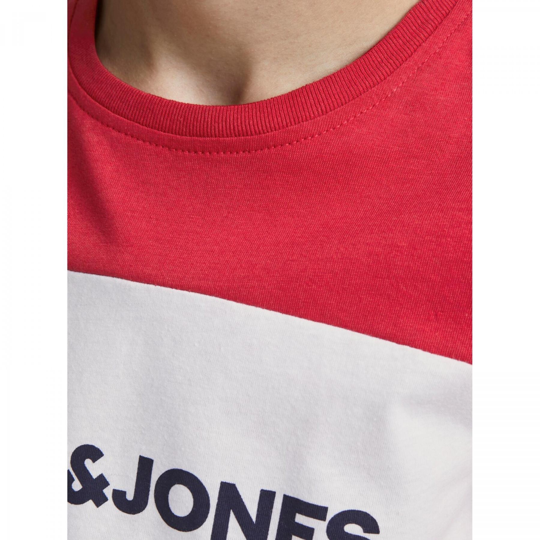 T-shirt per bambini Jack & Jones Logo Blocking