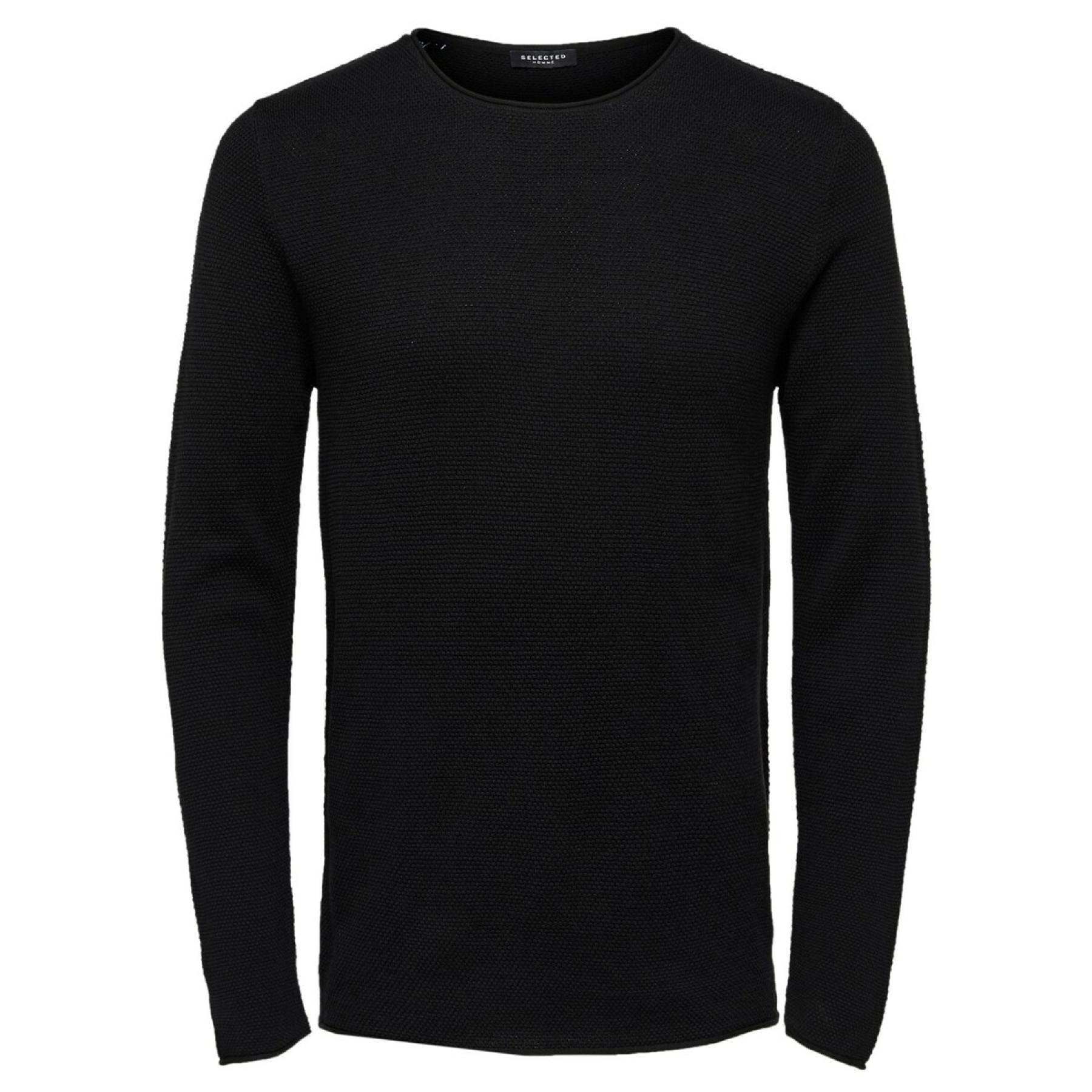 Pullover Selected Rocky col rond
