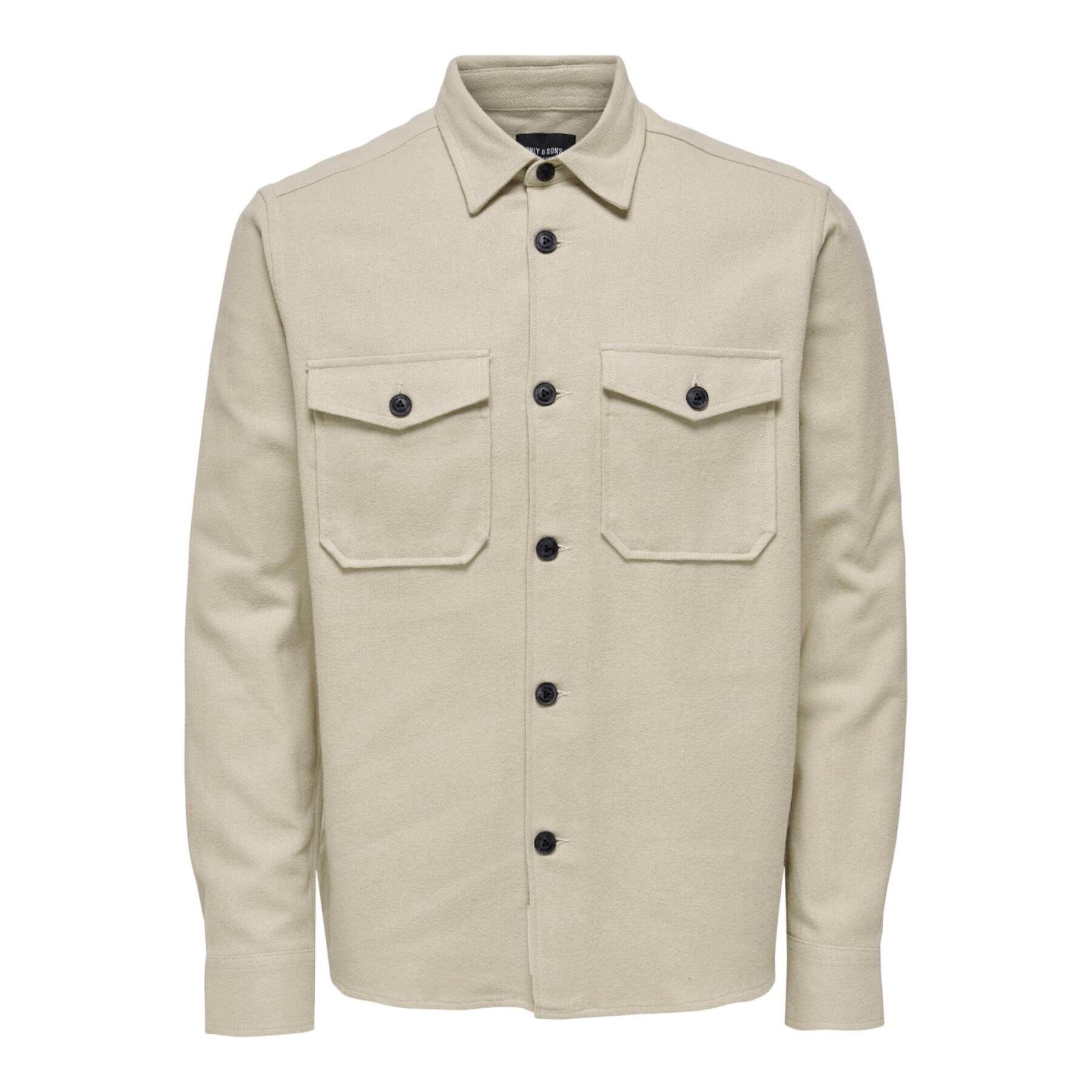 Camicia Only & Sons Onsmilo Life Solid Overshirt