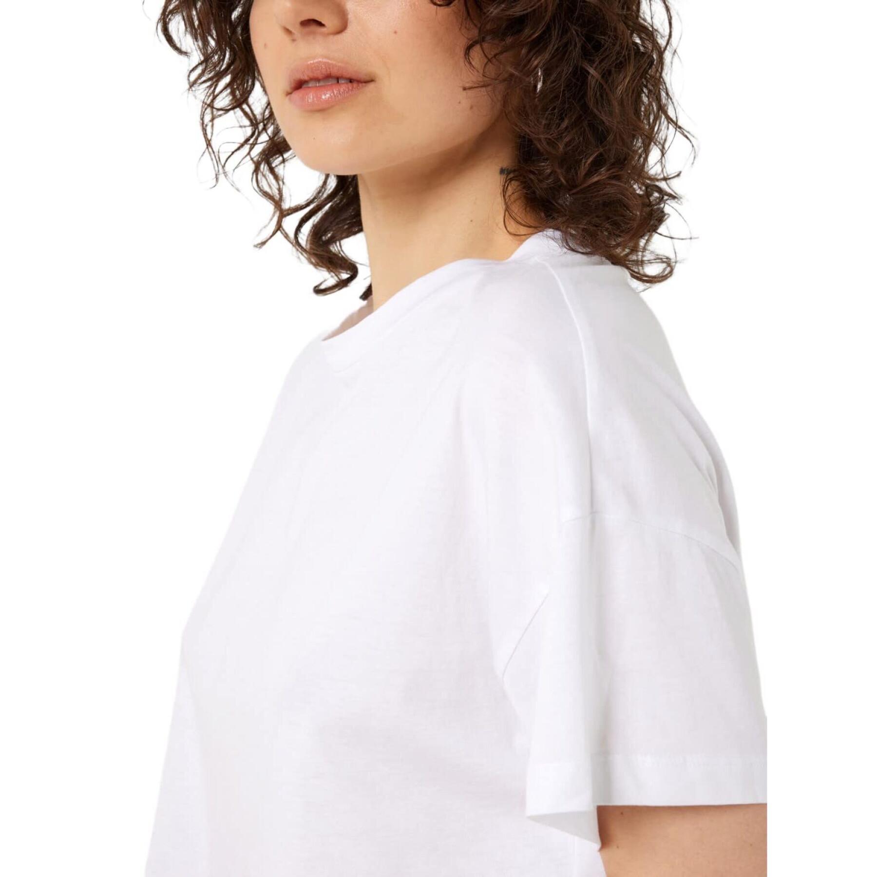 T-shirt donna con collo semi-crop Noisy May Nmalena FWD