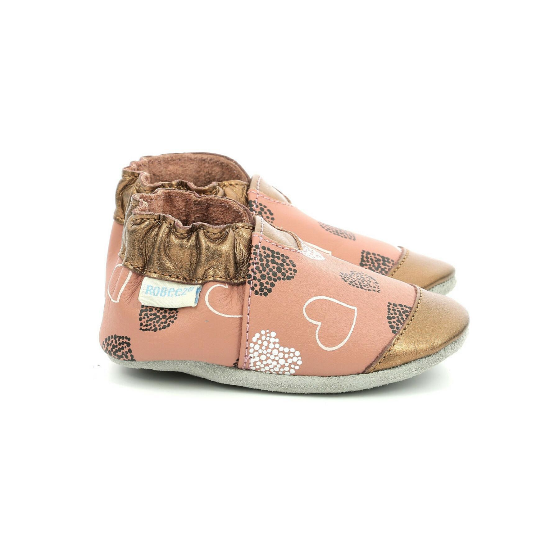 Pantofole per bambini Robeez  Spicy Hearts