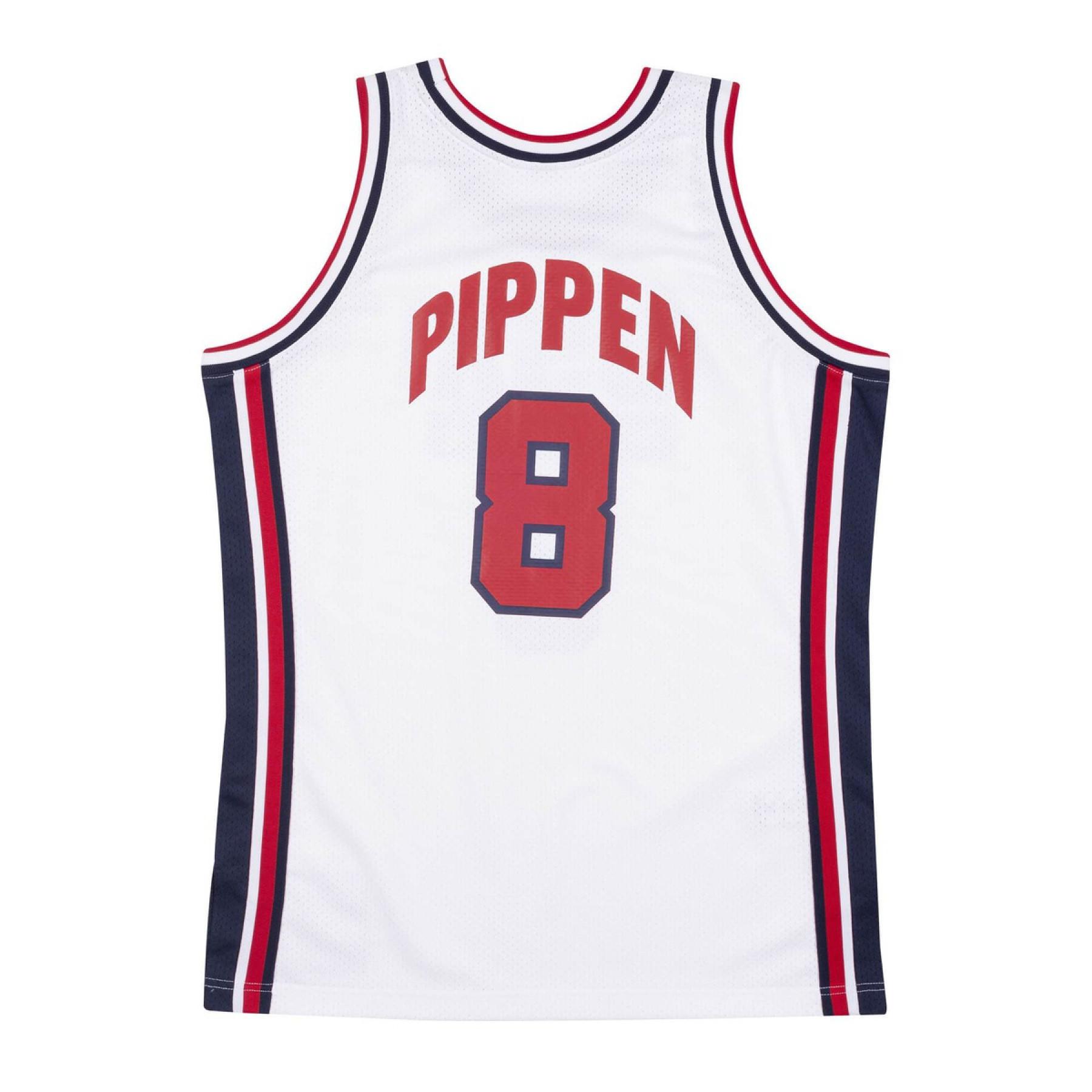 Maglia della squadra autentica USA Scottie Pippen 1992