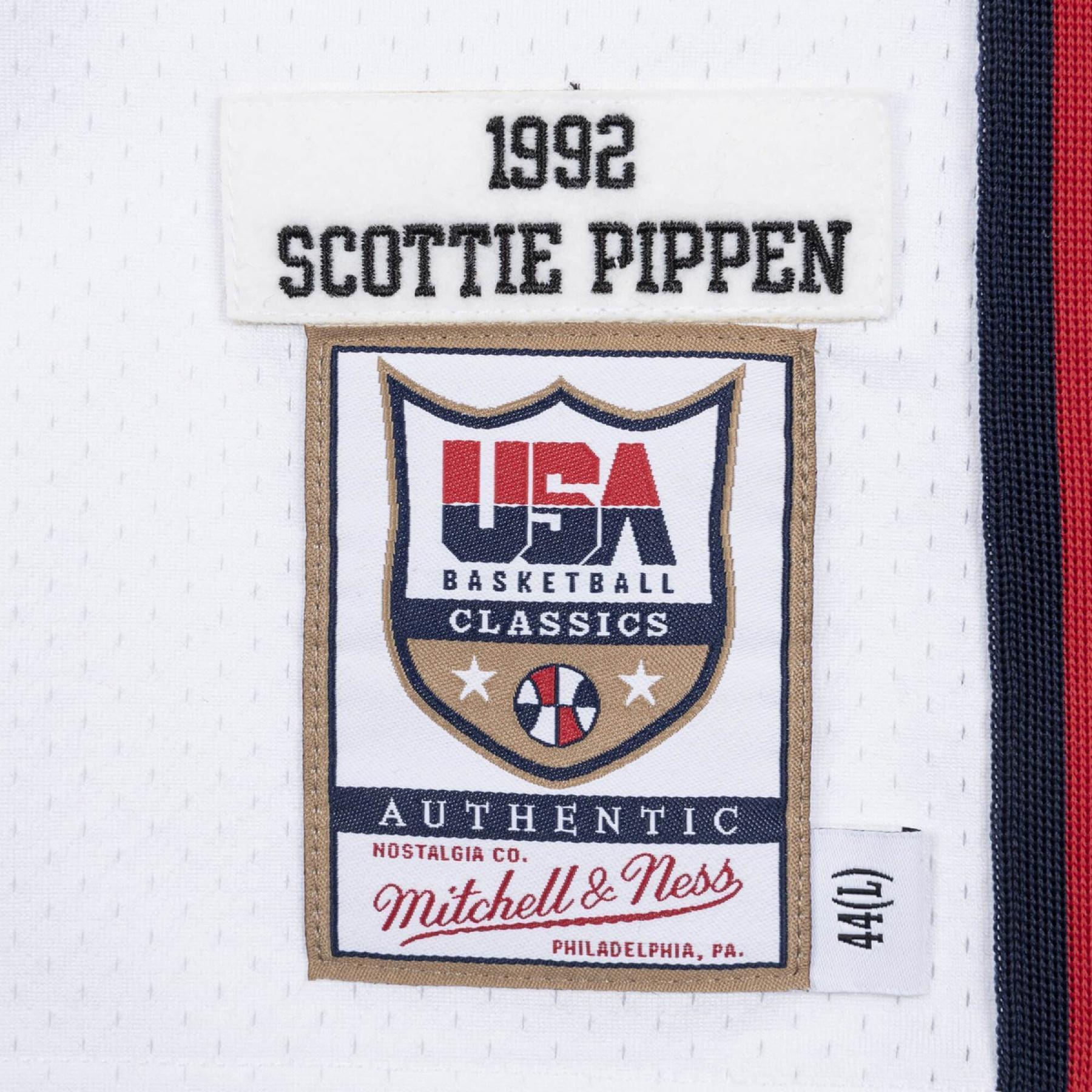 Maglia della squadra autentica USA Scottie Pippen 1992