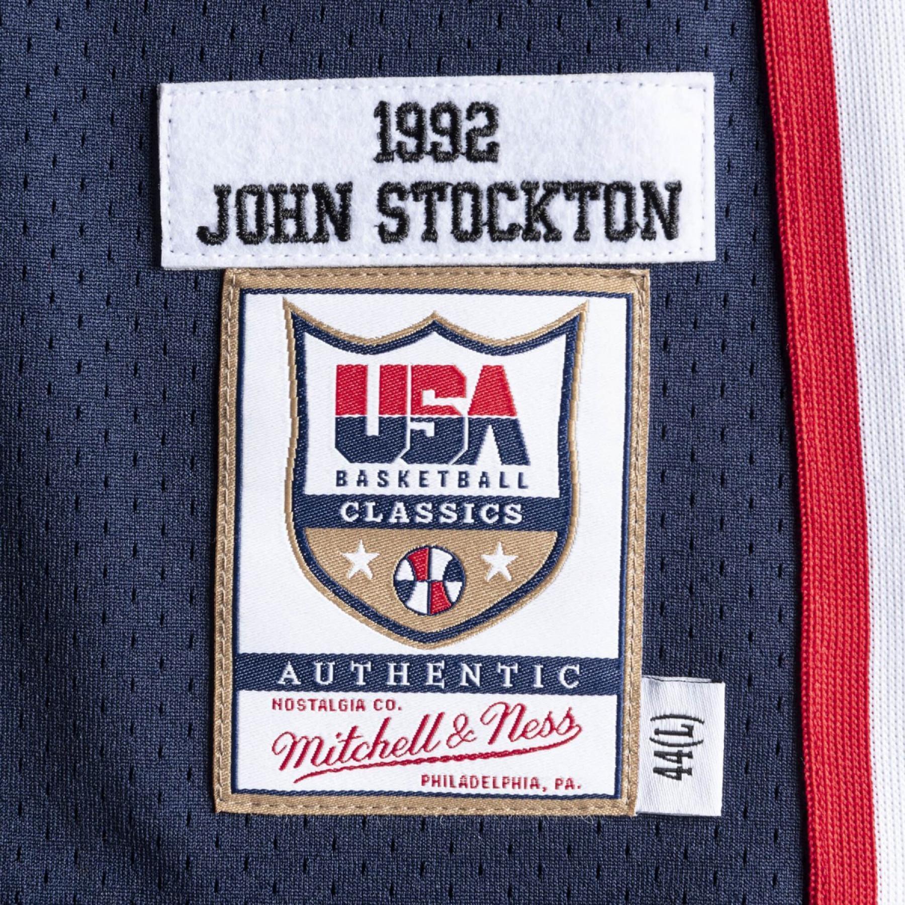 Maglia della squadra autentica USA nba John Stockton