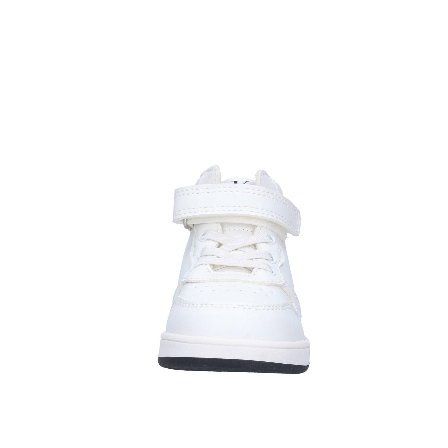 Sneakers alte con lacci e strappi per bambini Calvin Klein white/black