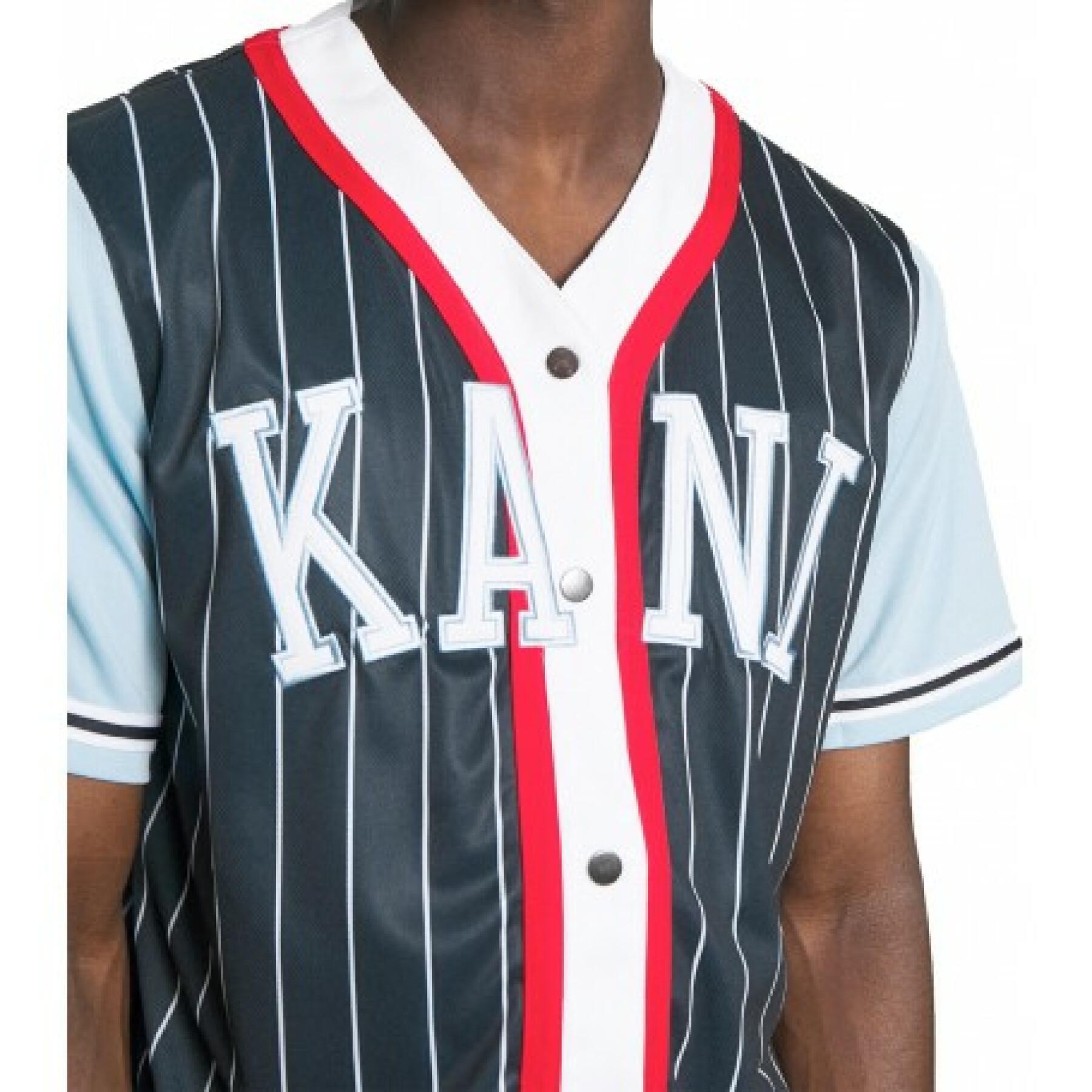 Camicia Karl Kani college block pinstripe
