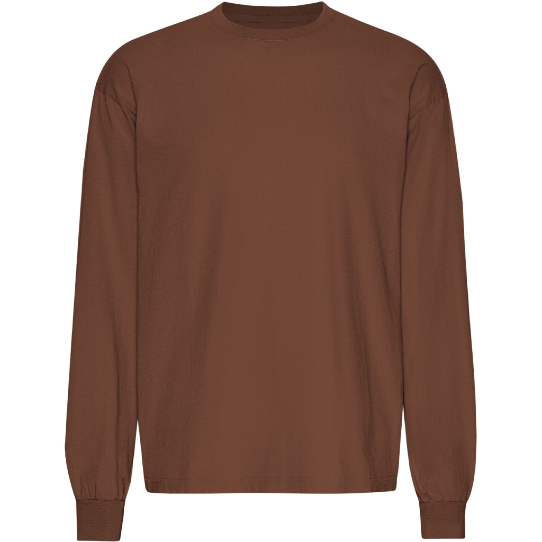 T-shirt oversize a maniche lunghe Colorful Standard Organic Cinnamon Brown