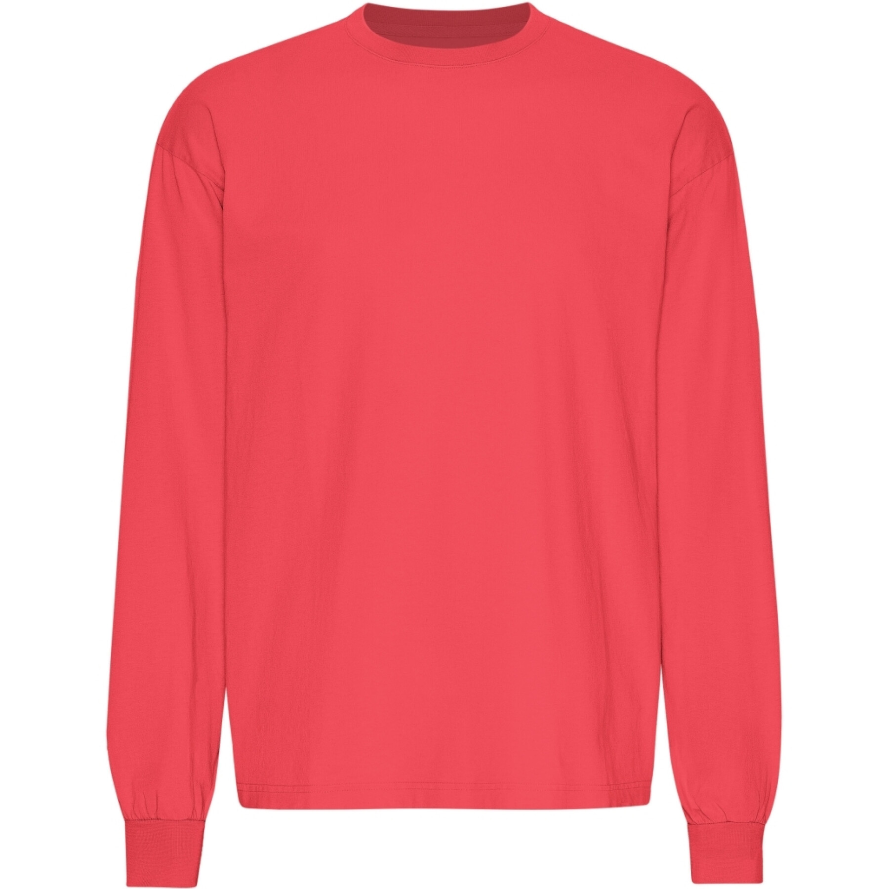 T-shirt oversize a maniche lunghe Colorful Standard Organic Red Tangerine