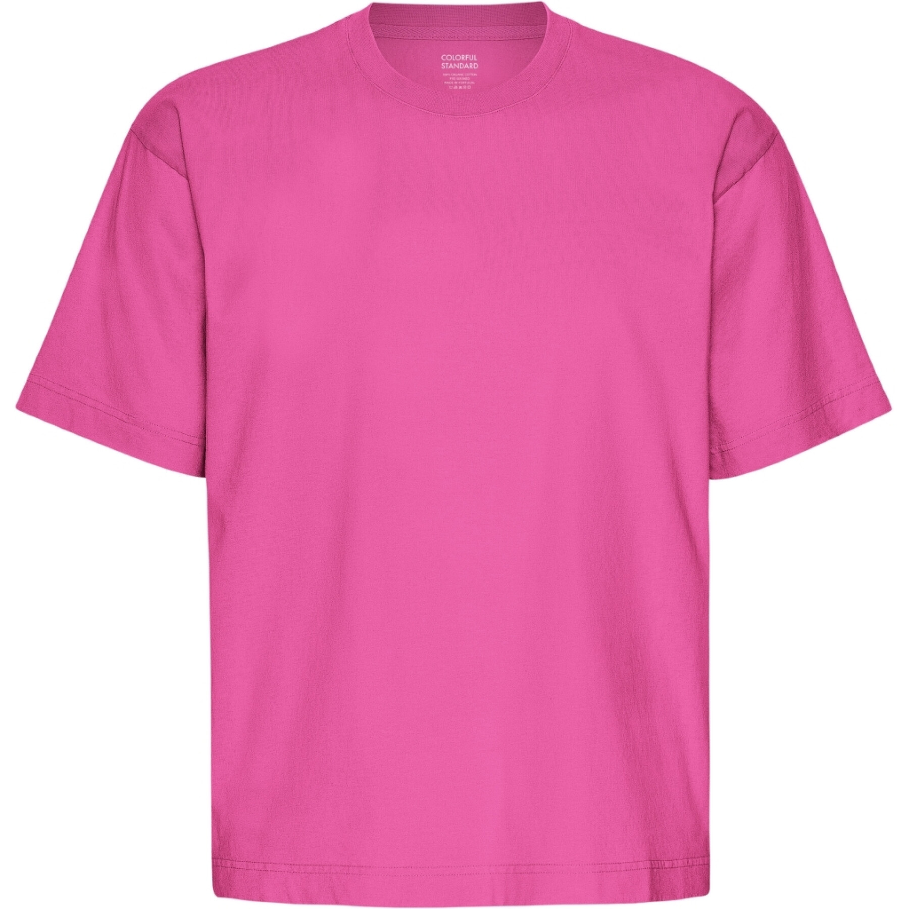 T-shirt oversize da donna Colorful Standard Organic Bubblegum Pink