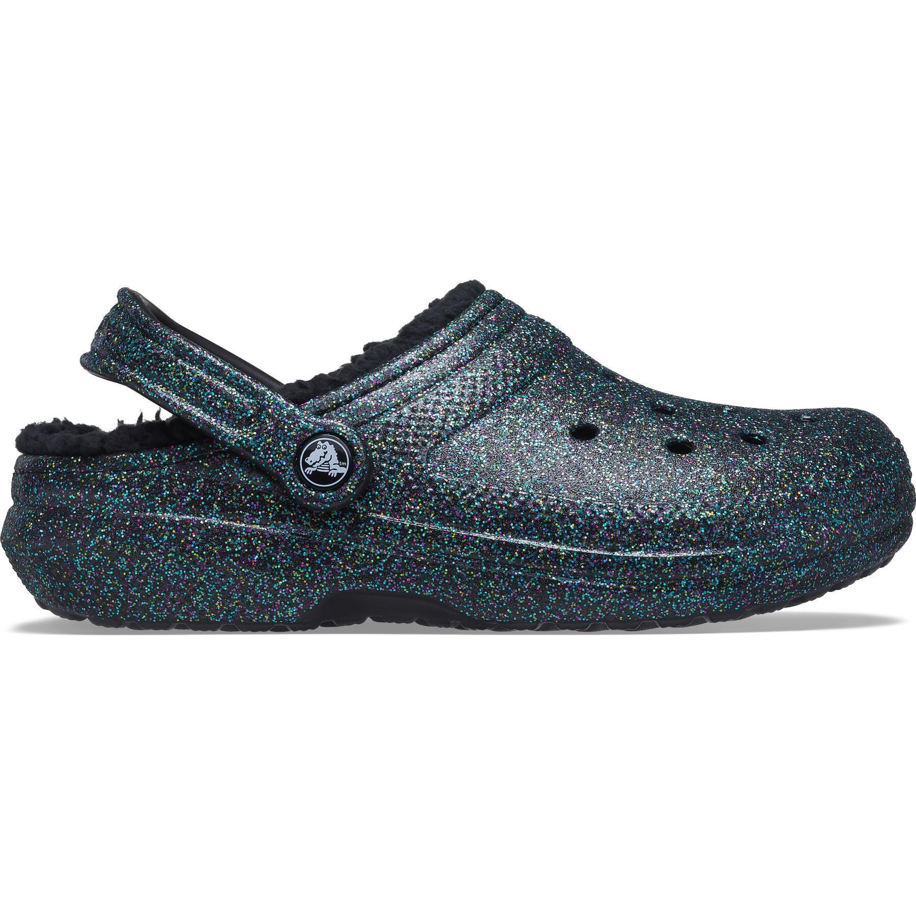 Crocs classic glitter lined clog SSG