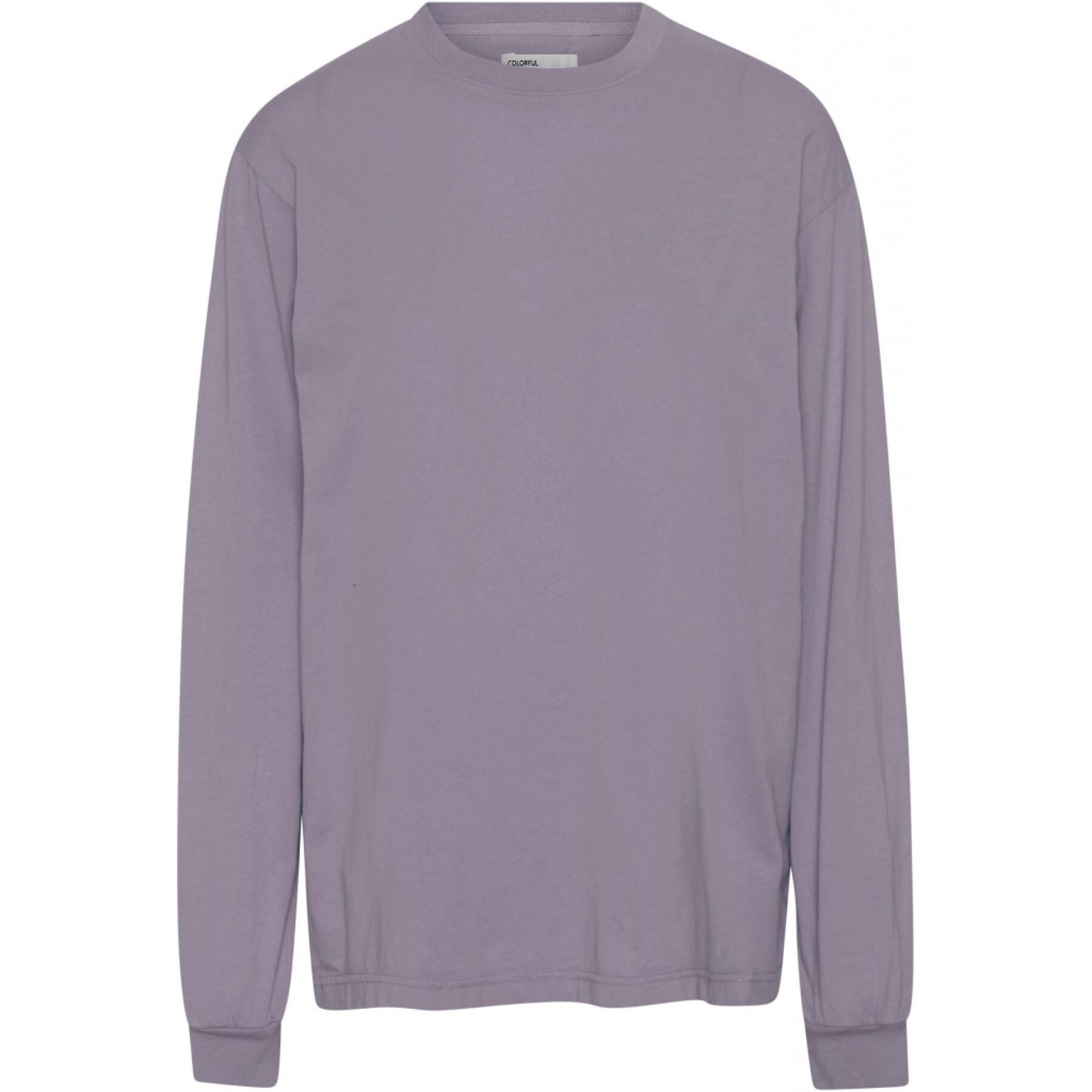 Maglietta a maniche lunghe Colorful Standard Organic oversized purple haze