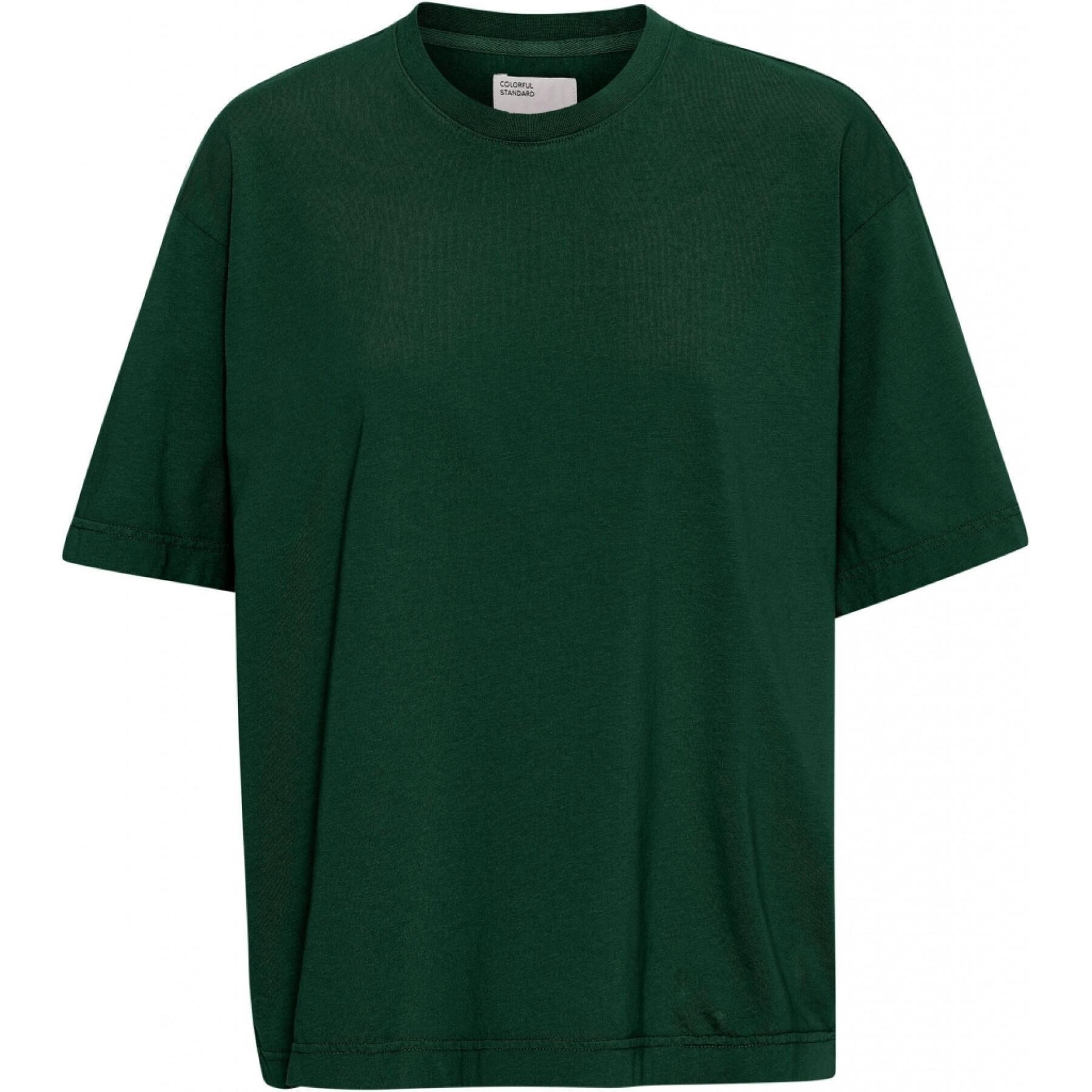Maglietta da donna Colorful Standard Organic oversized hunter green