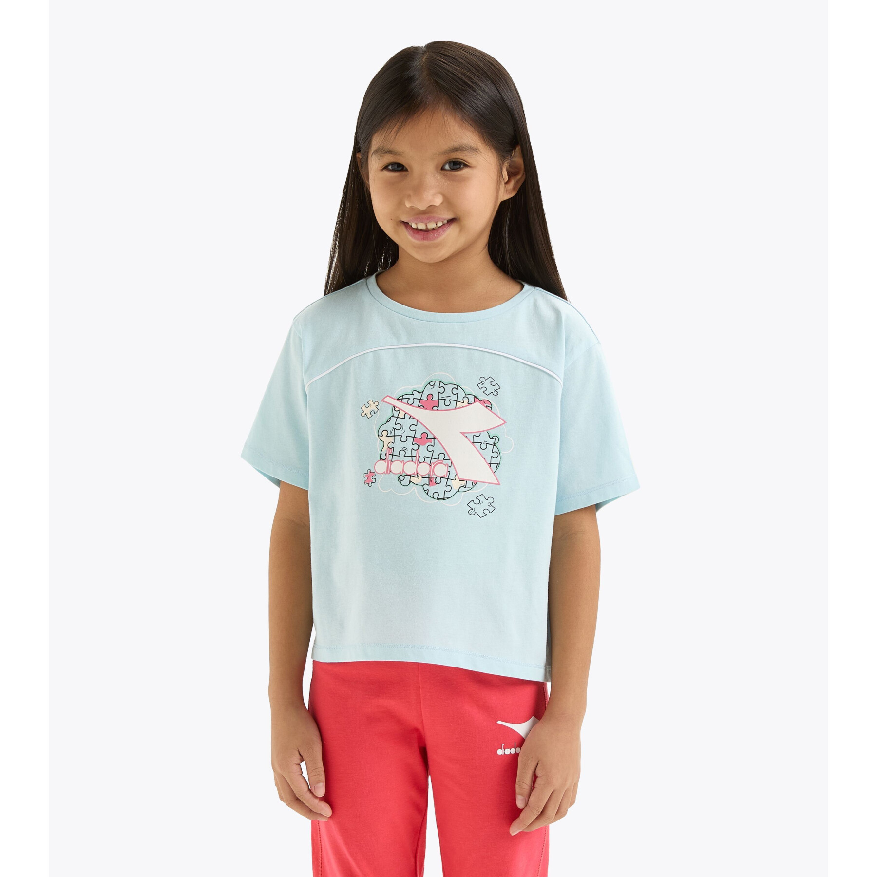 T-shirt  da bambina Diadora Puzzles