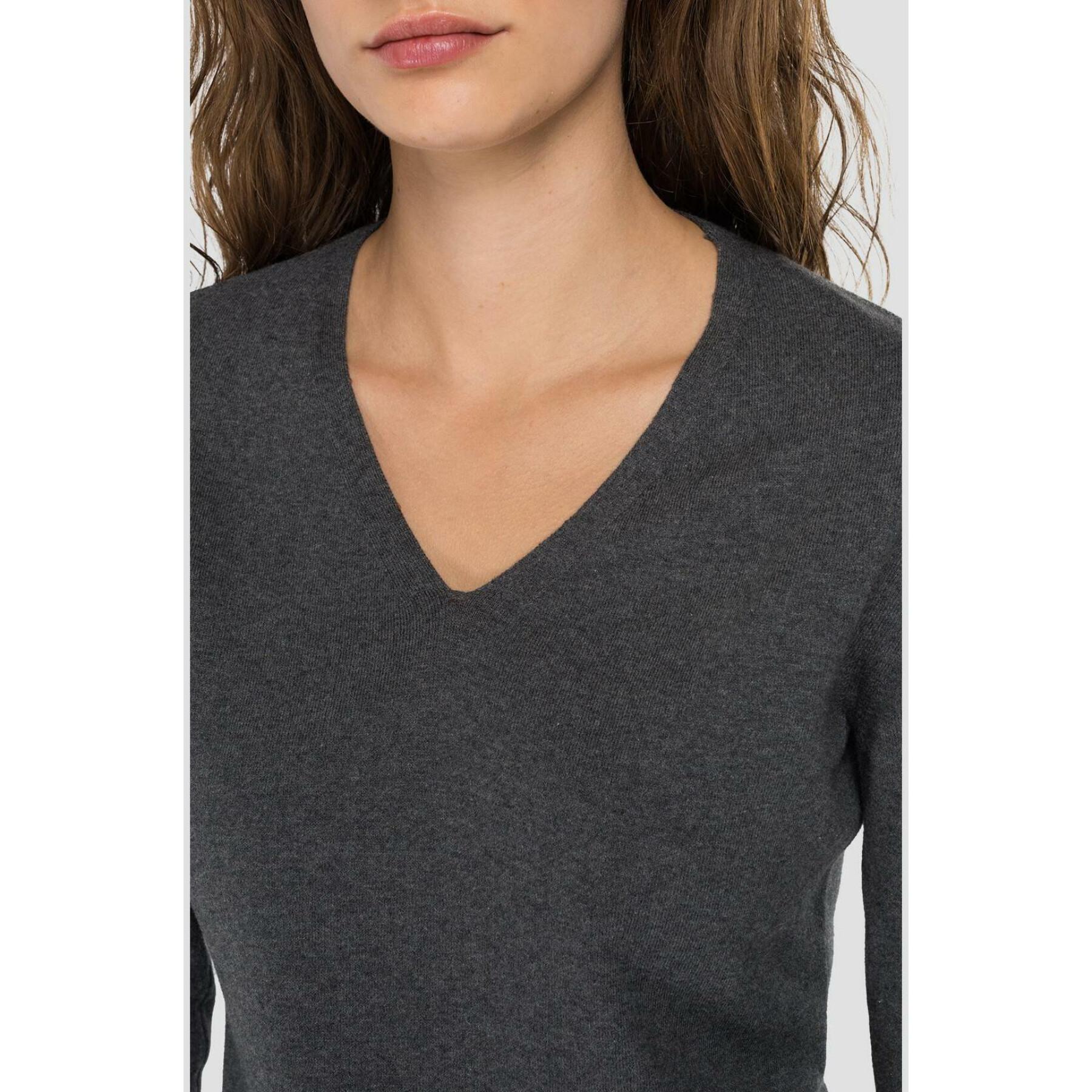 Maxi maglione di cotone da donna Replay Hyperflex