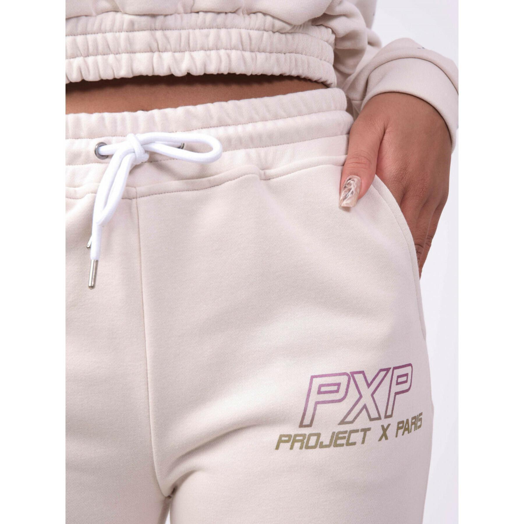 Tuta da jogging con logo iridescente da donna Project X Paris