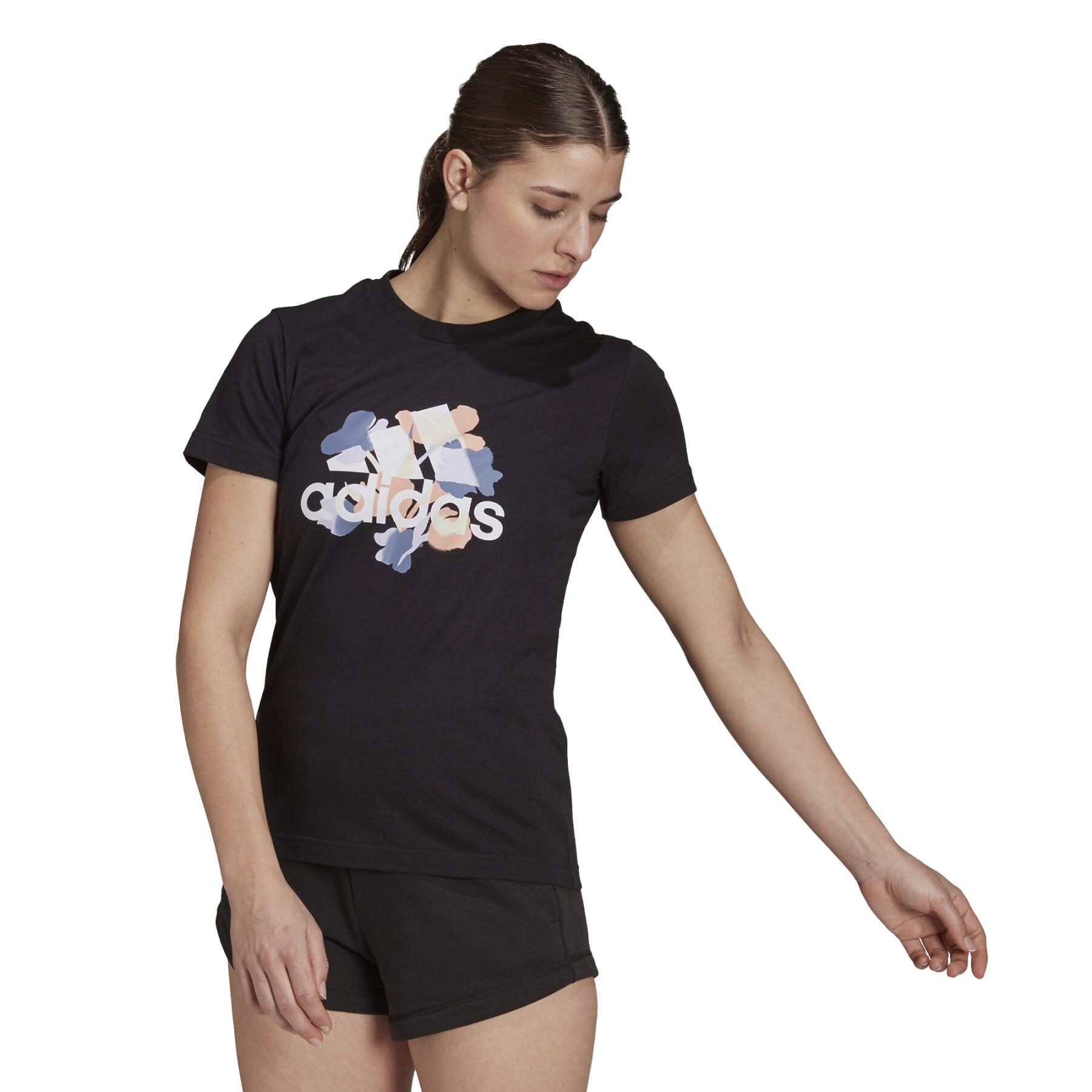 T-shirt donna adidas Floral Graphic