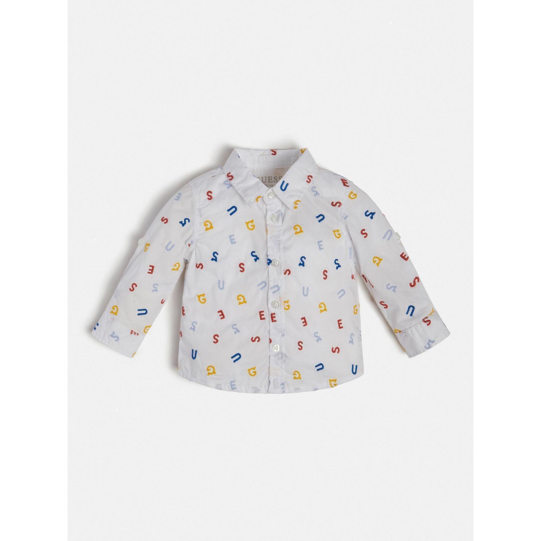 Camicia da bambino in cotone Guess STR ADJ.
