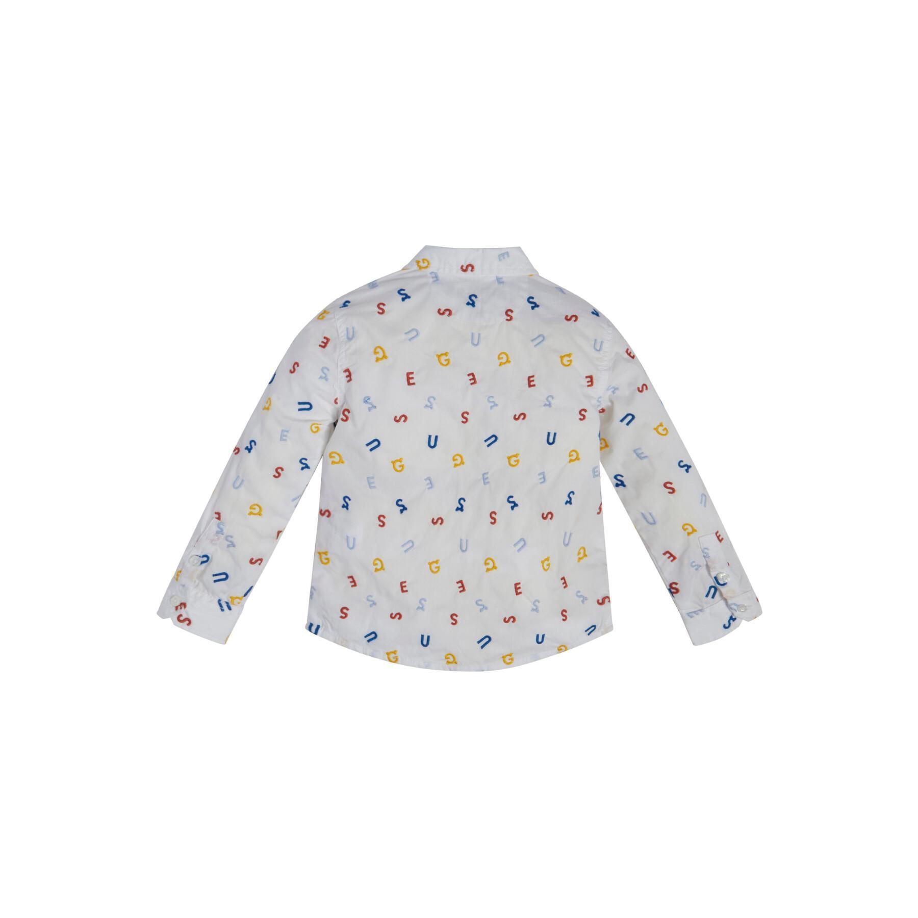 Camicia da bambino in cotone Guess STR ADJ.