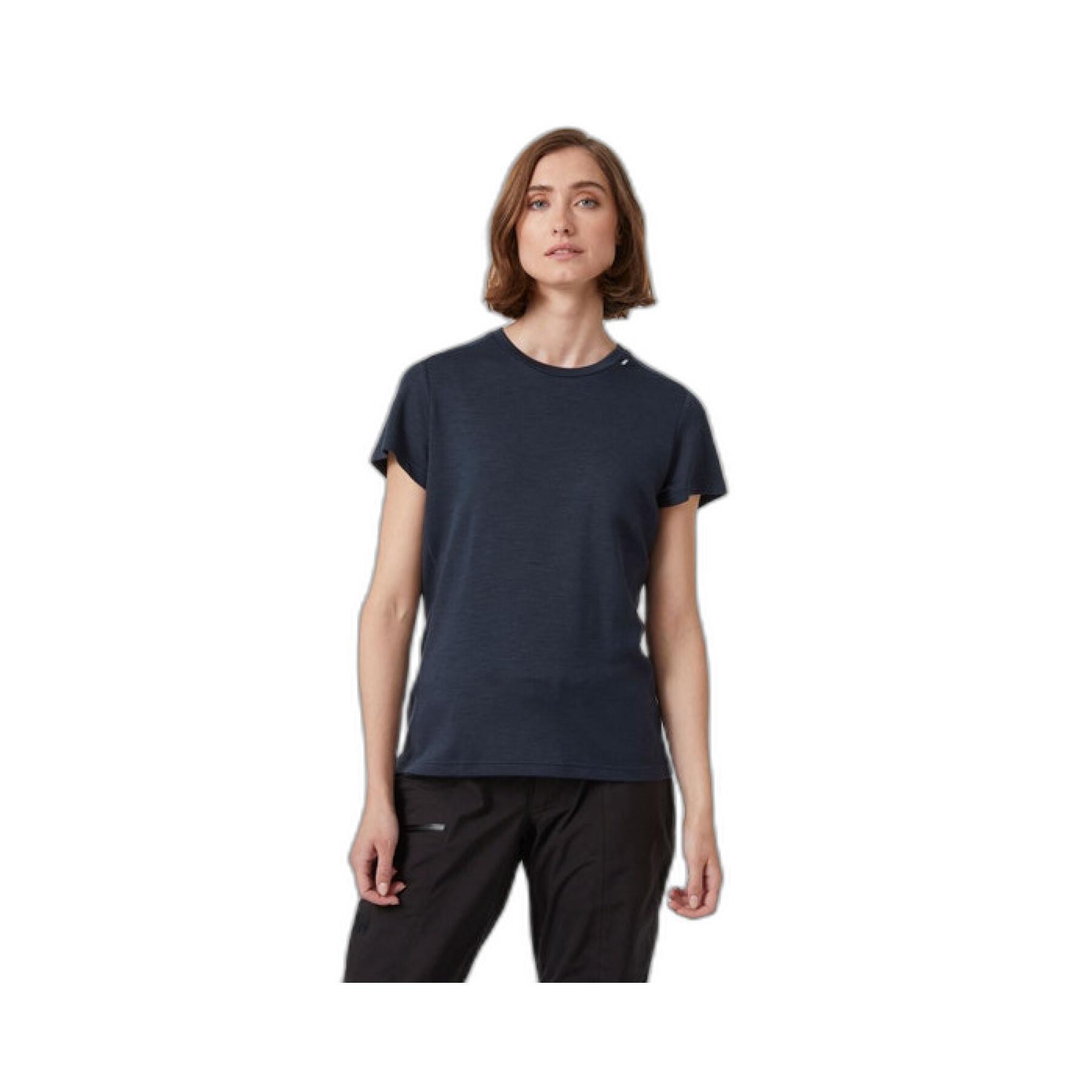 T-shirt donna in merino leggero Helly Hansen Lifa