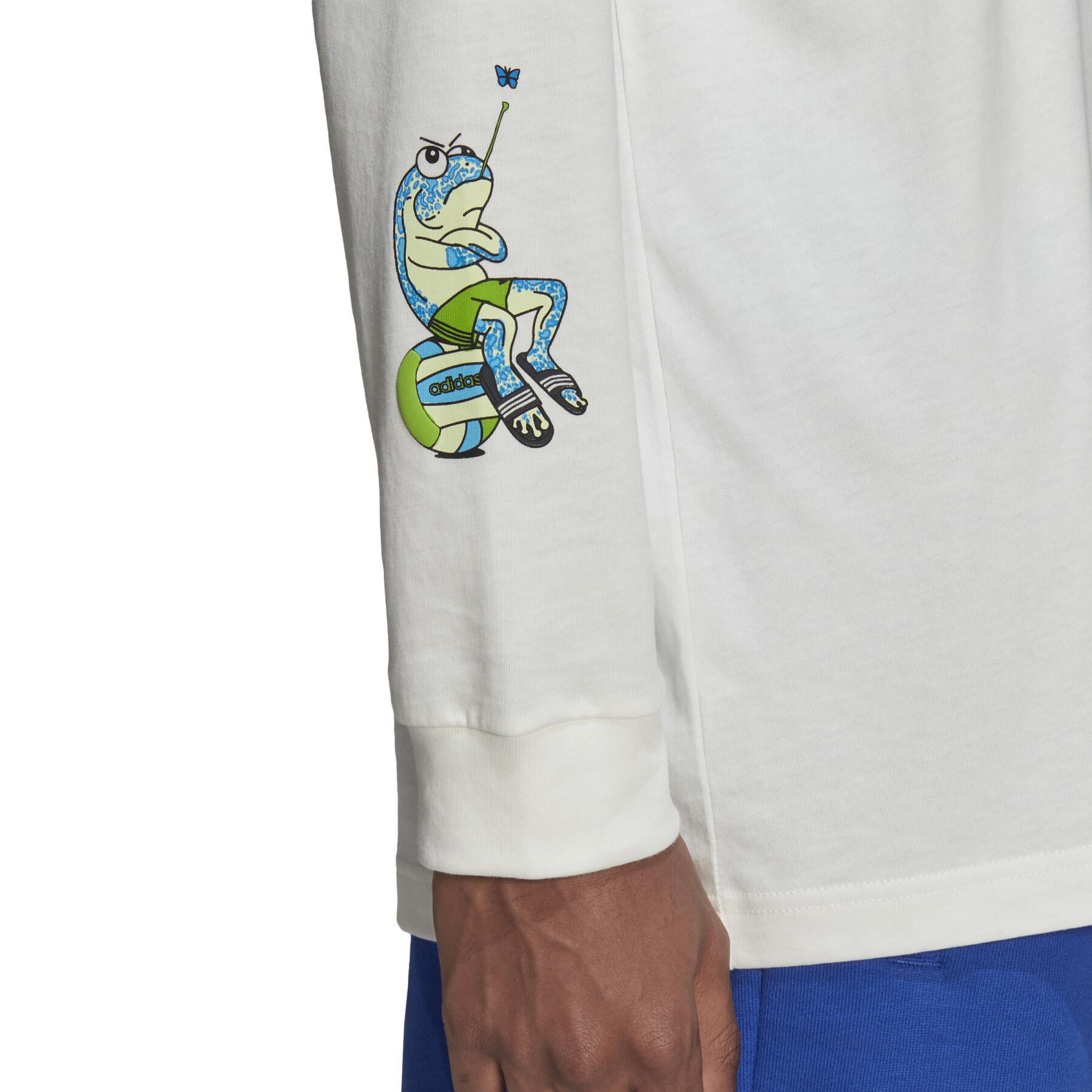 Maglietta a manica lunga adidas Originals Graphic Stoked Fish