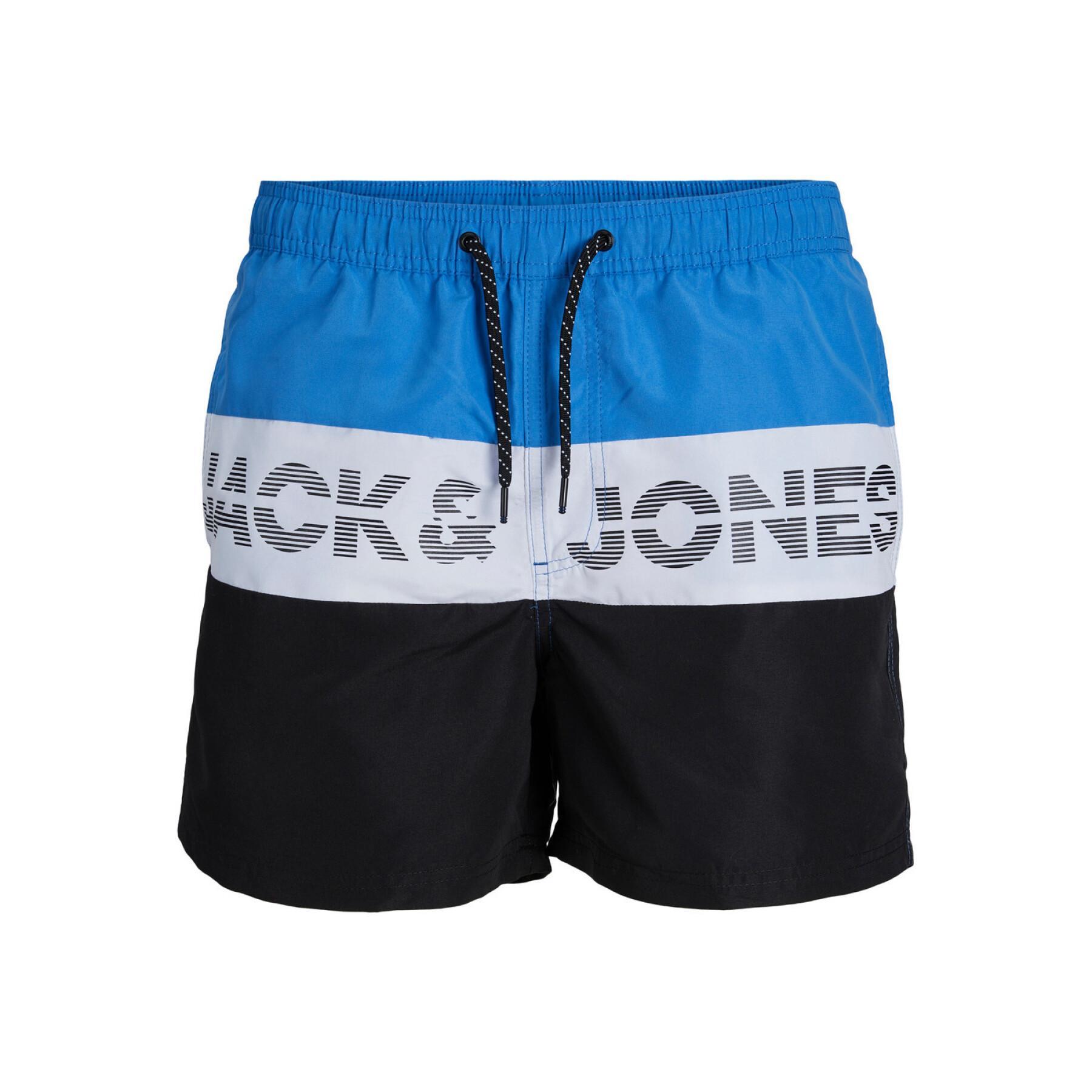 Pantaloncini da bagno per bambini Jack & Jones Fiji Colorblock