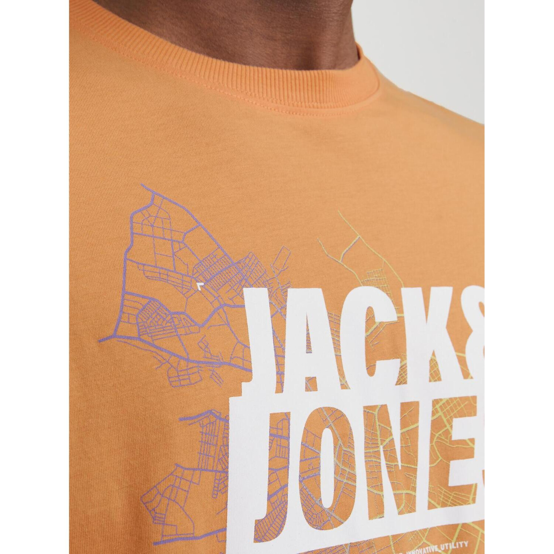 T-shirt Jack & Jones Map Logo