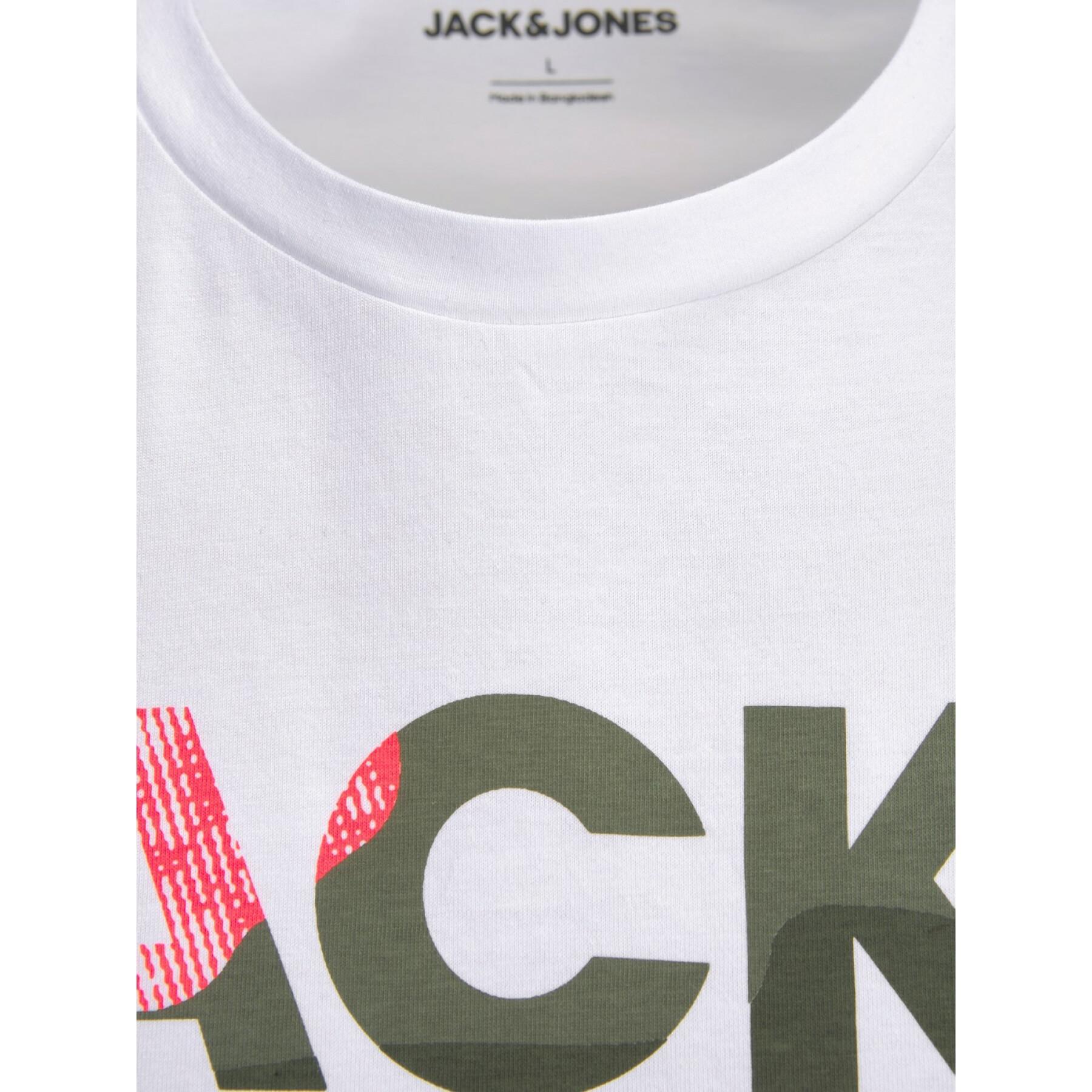 T-Shirt logo Jack & Jones stampato