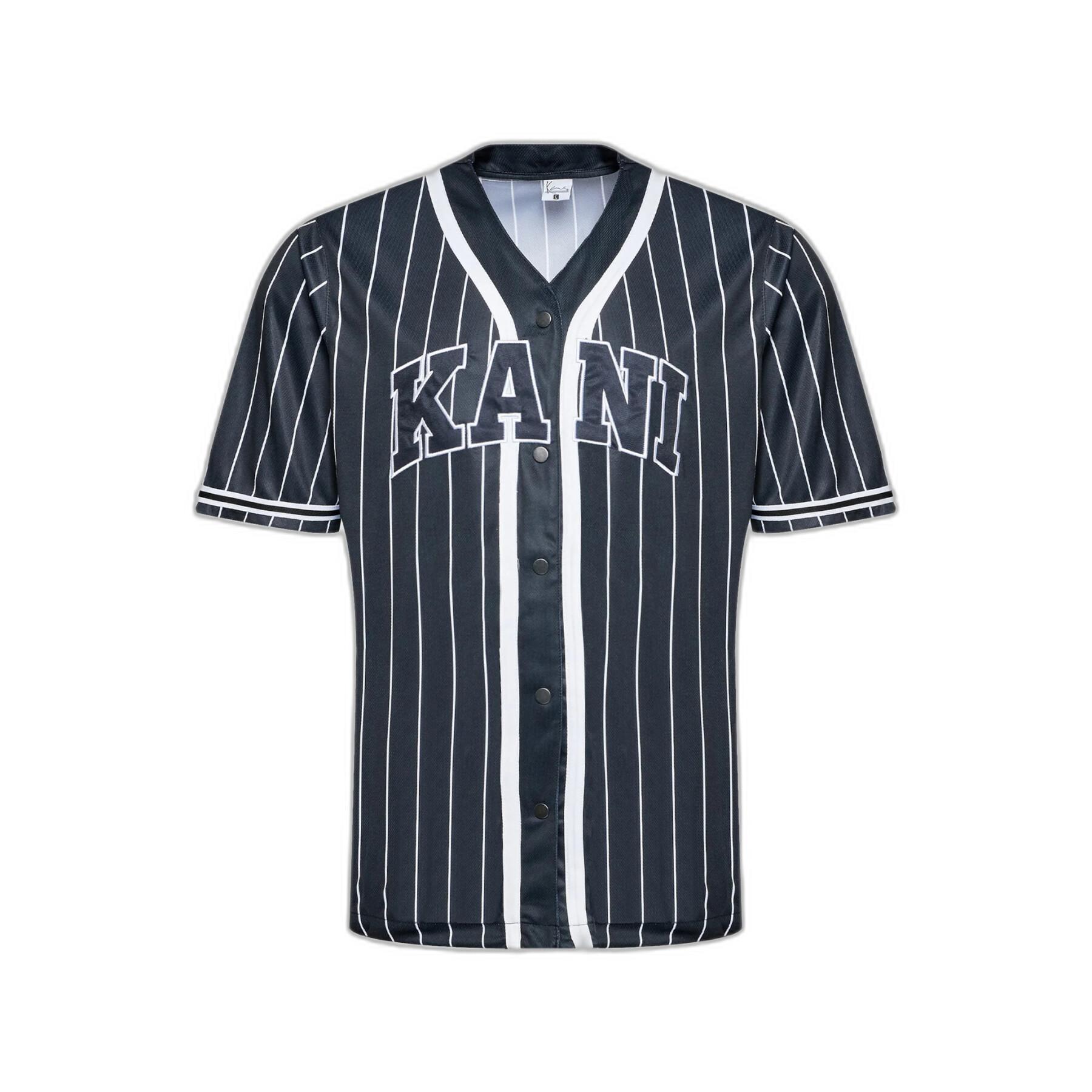 Maglietta Karl Kani Serif Pinstripe Baseball