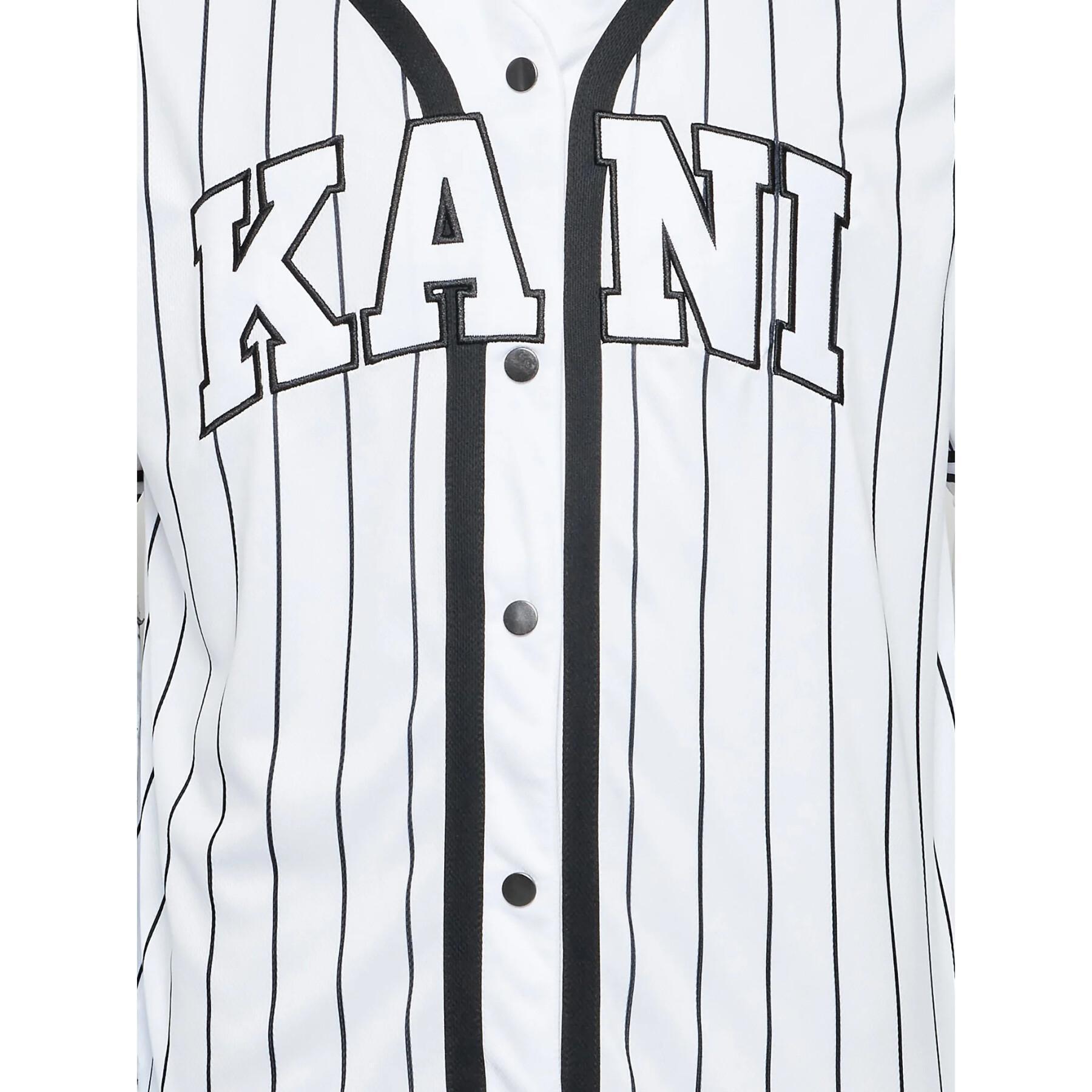 Maglietta Karl Kani Serif Pinstripe Baseball