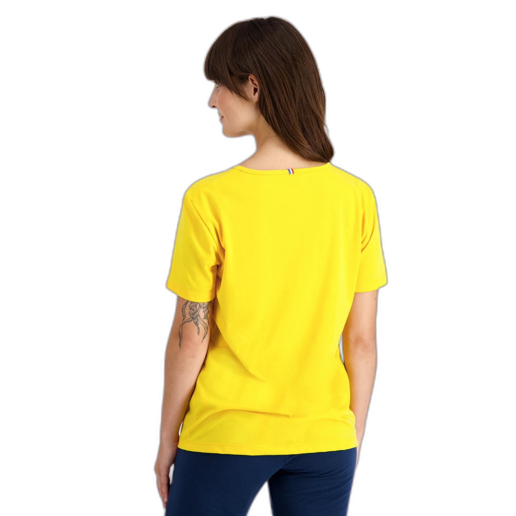 T-shirt donna con scollo a V Le Coq Sportif Essentiels N°2