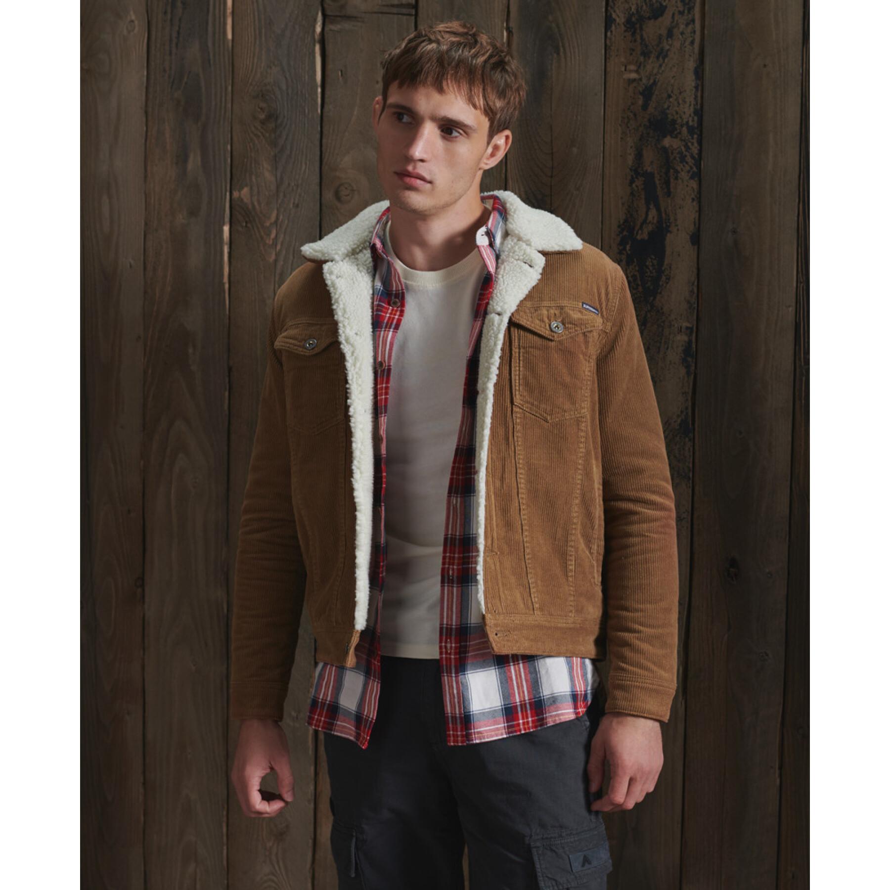 Giacca sherpa in velluto a coste Superdry Highwayman