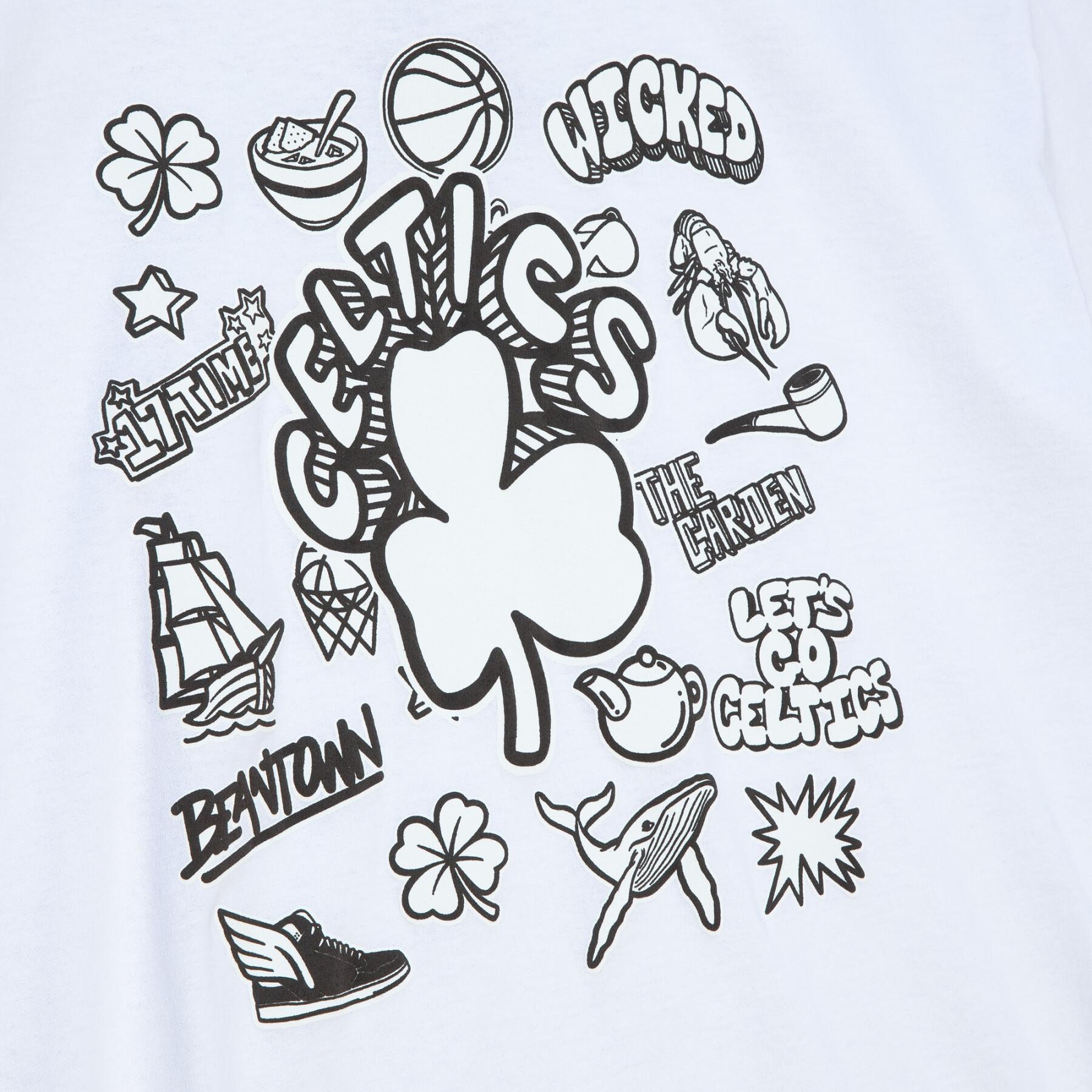 Maglietta Boston Celtics NBA Doodle