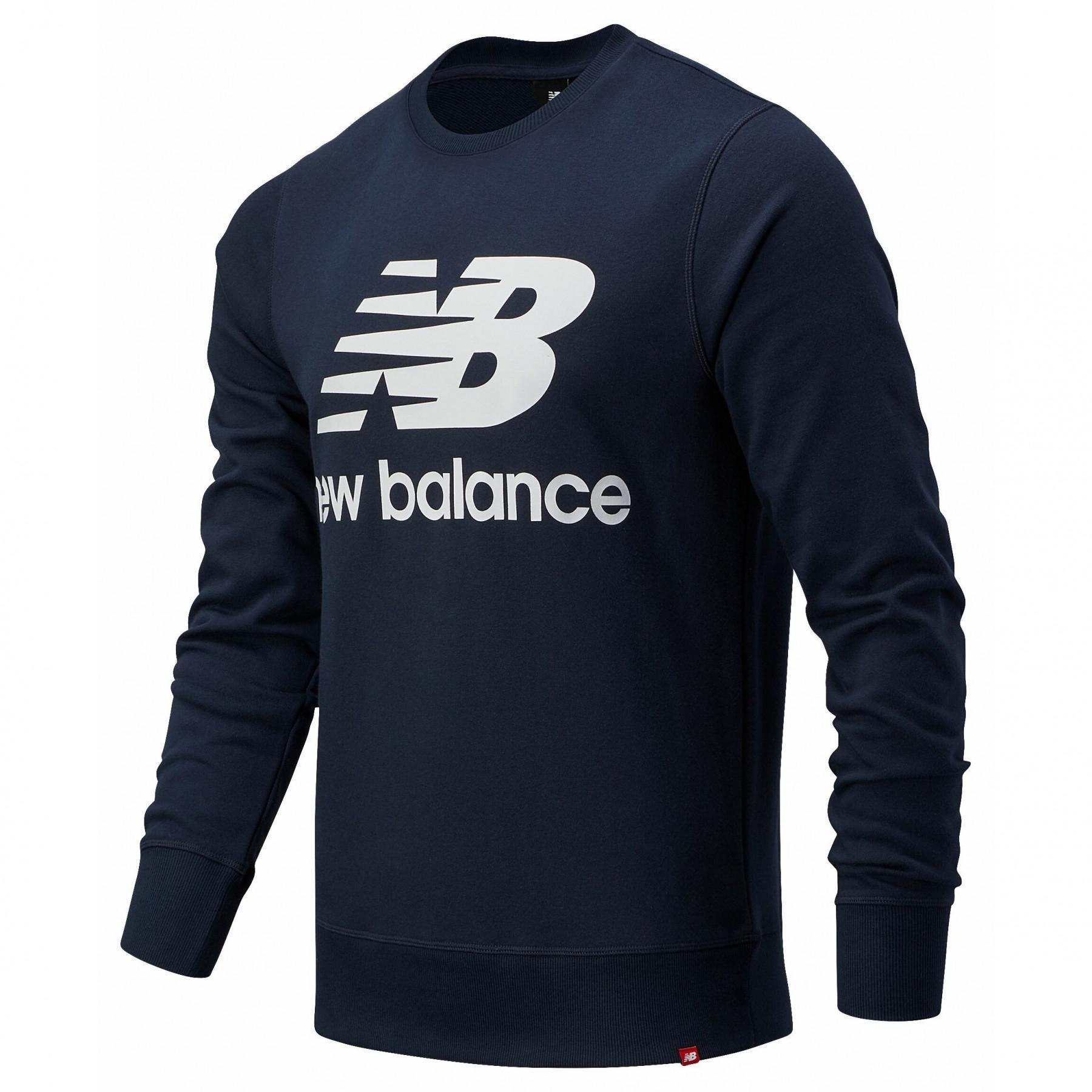 Felpa New Balance essentials stacked logo crew