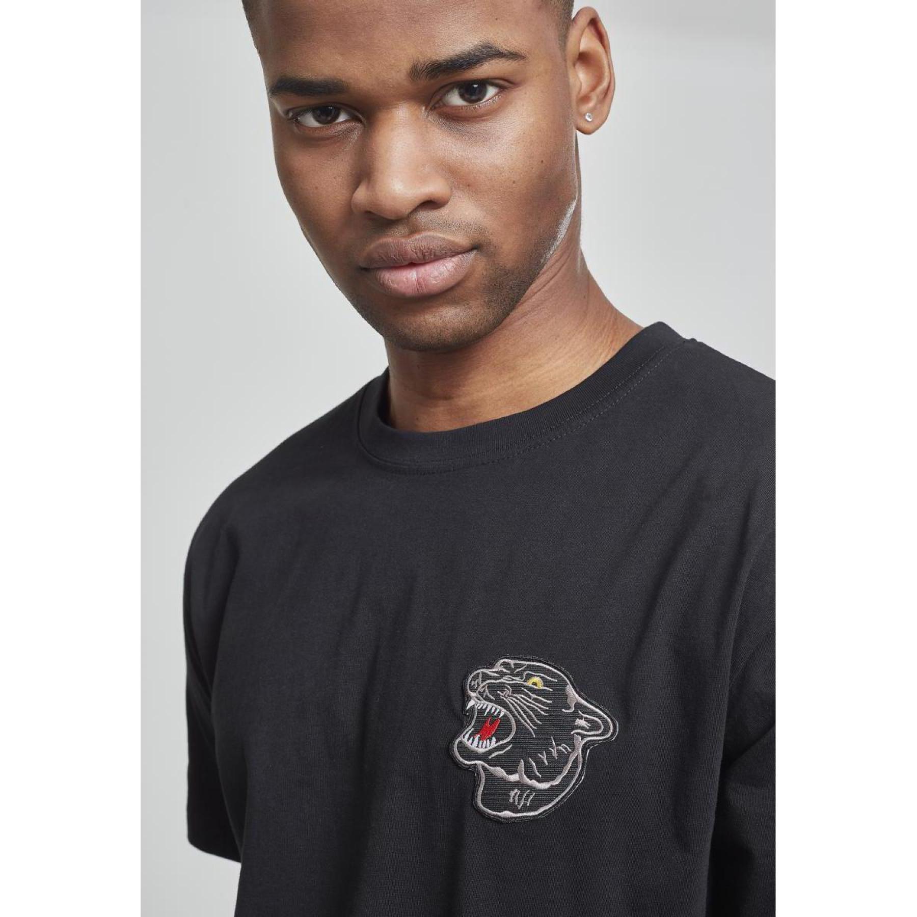 T-shirt Mister Tee basic Embroidered panther