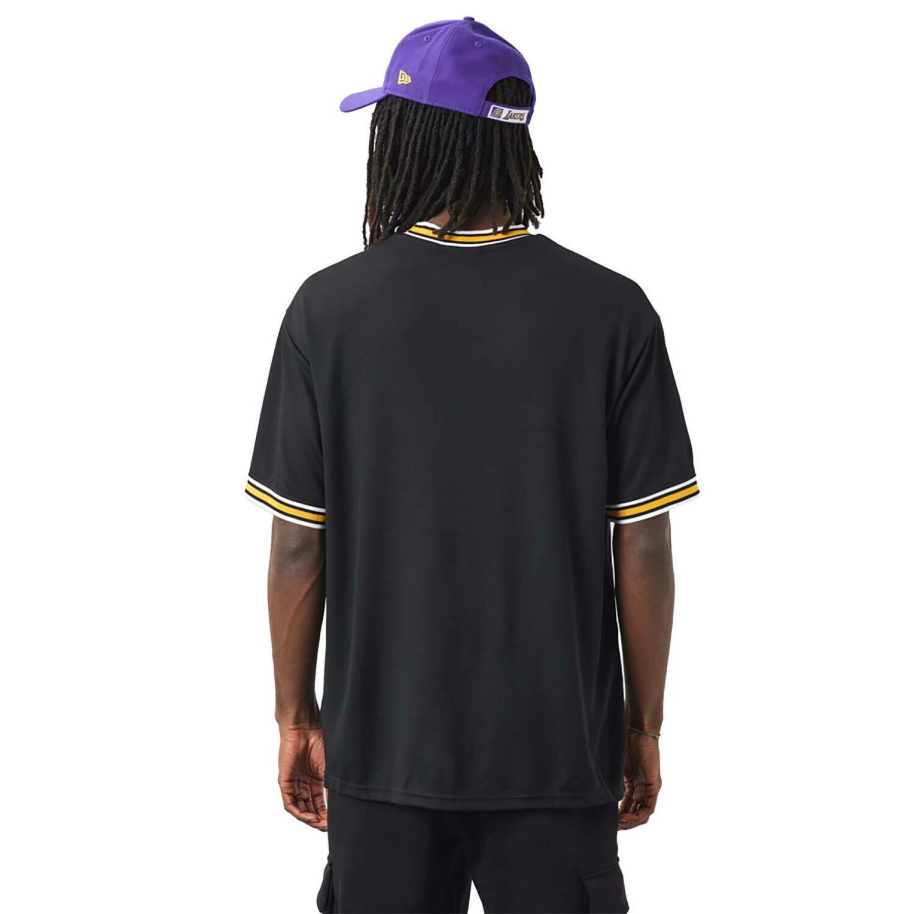 T-shirt oversize con logo Los Angeles Lakers