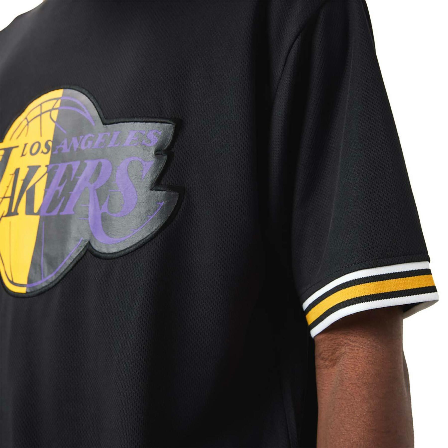 T-shirt oversize con logo Los Angeles Lakers