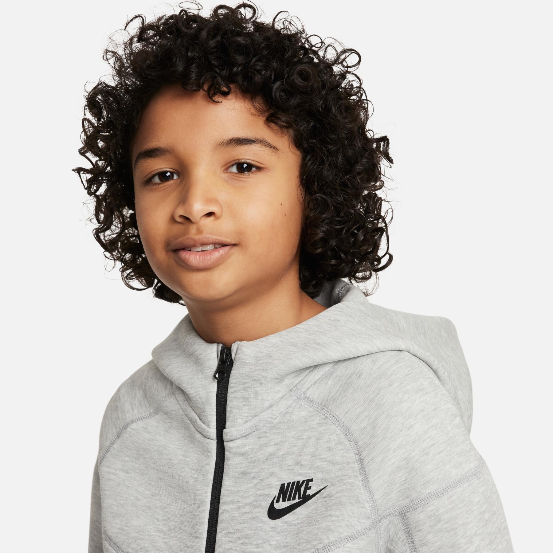 Felpa con zip per bambini Nike Tech Fleece