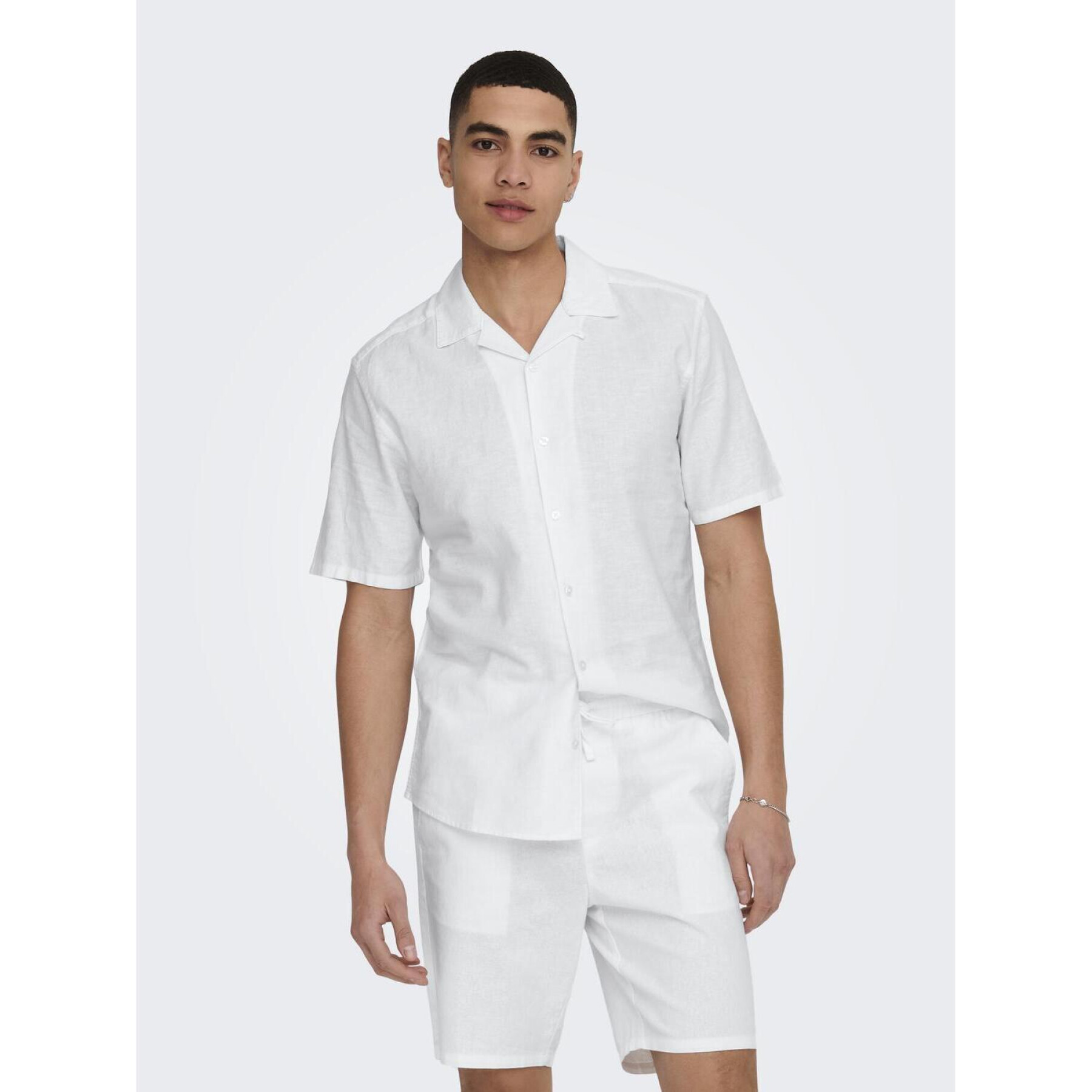 Camicia Only & Sons Caiden Solid Resort Linen