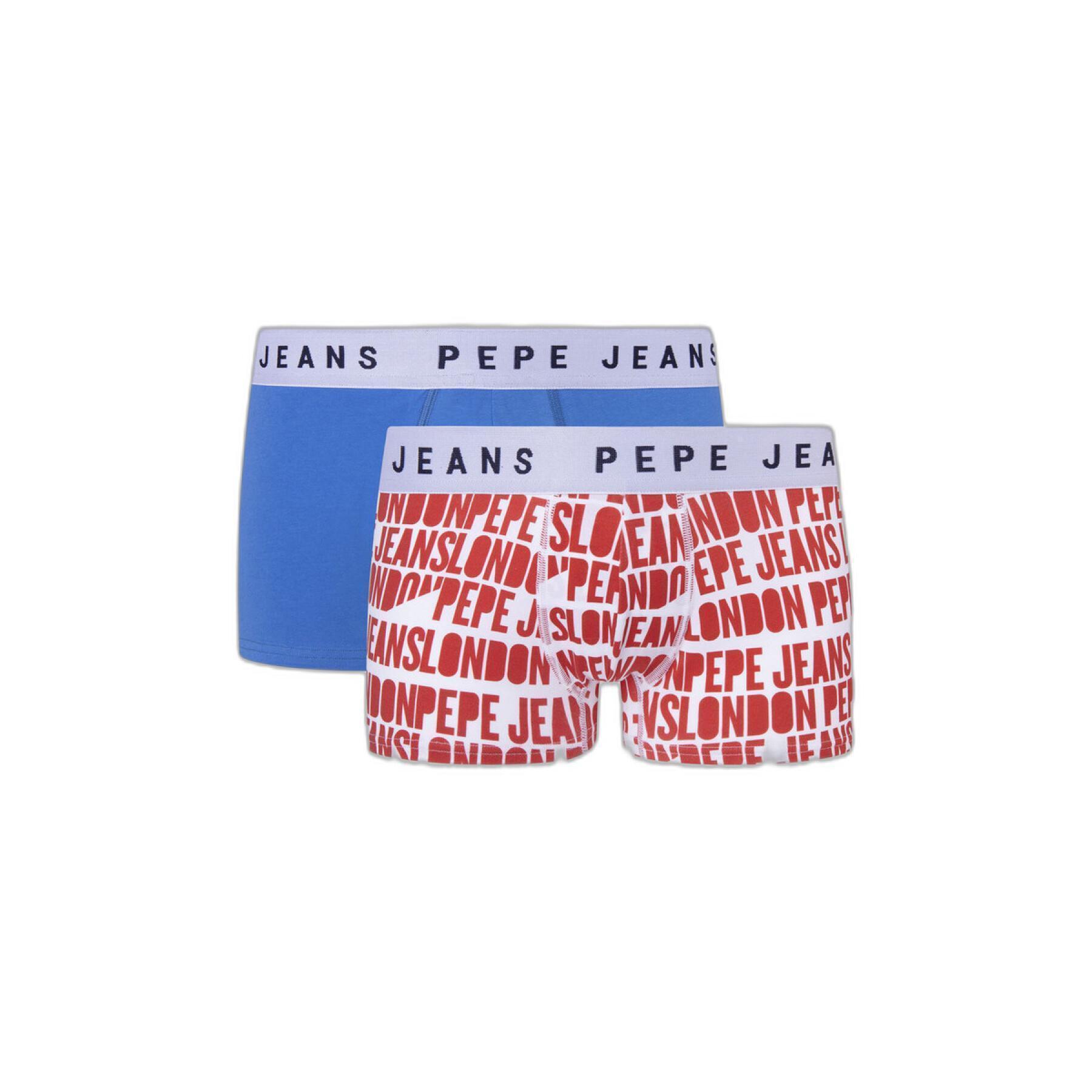 Boxer Pepe Jeans Jeans Allover Logo (x2)