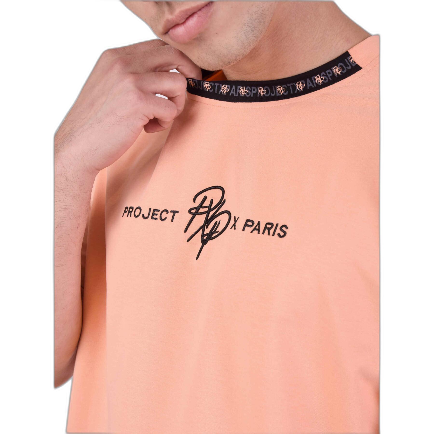 T-shirt con striscia a contrasto Project X Paris Logotée