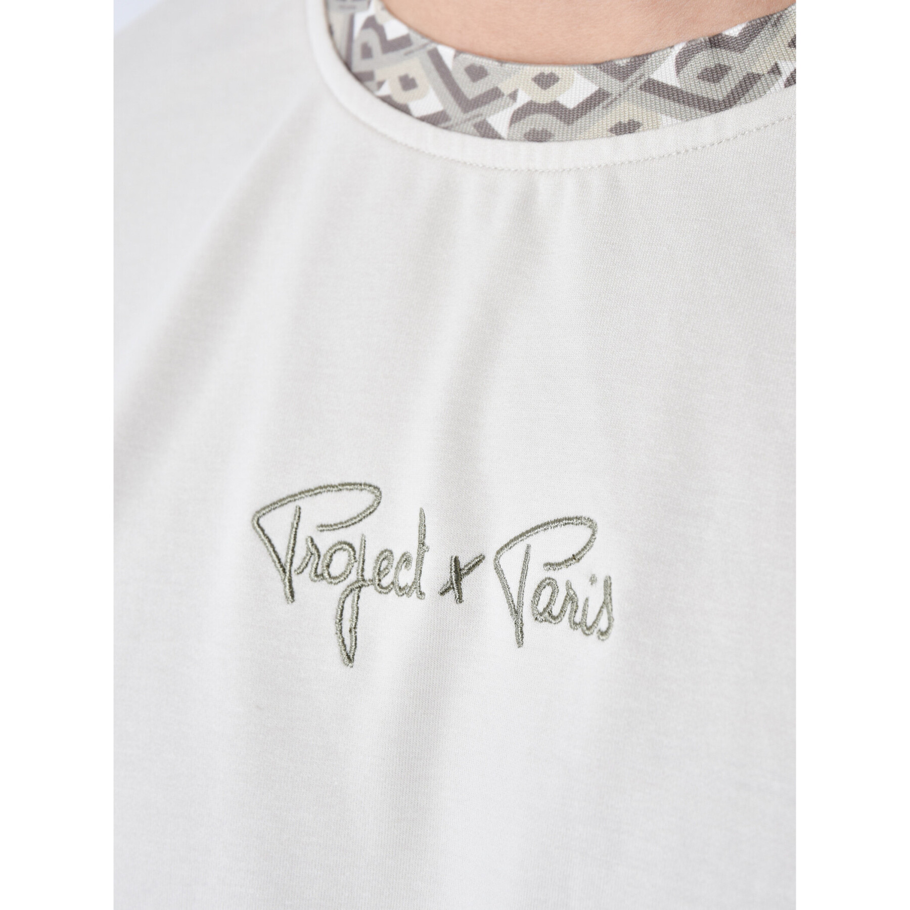 T-shirt classica con colletto grafico Project X Paris Gaze