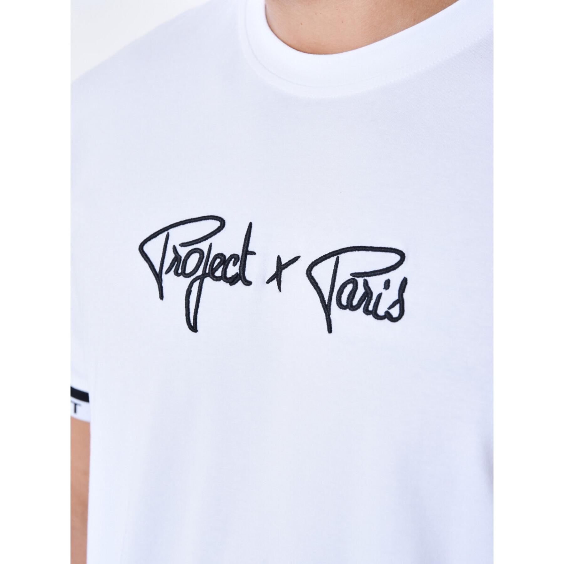 Maglietta con logo ricamato Project X Paris