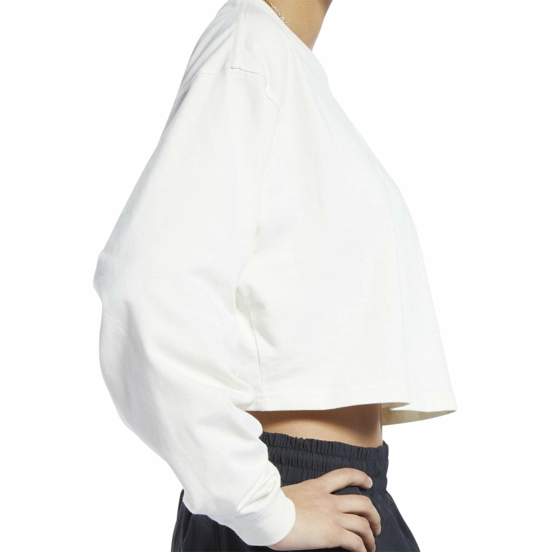 Maglietta da donna in cotone a maniche lunghe Reebok Classics