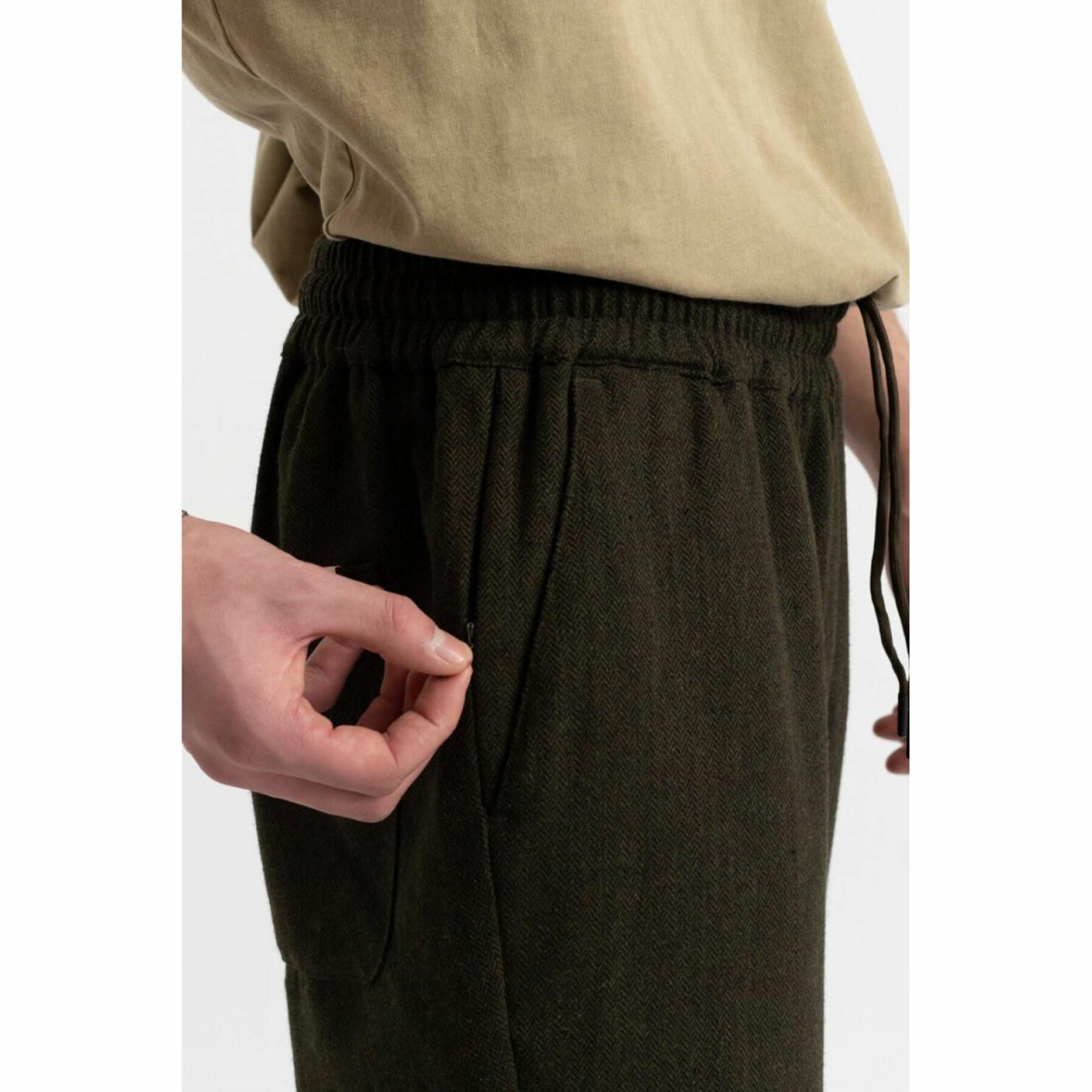 Pantaloni Revolution Casual Herringbone