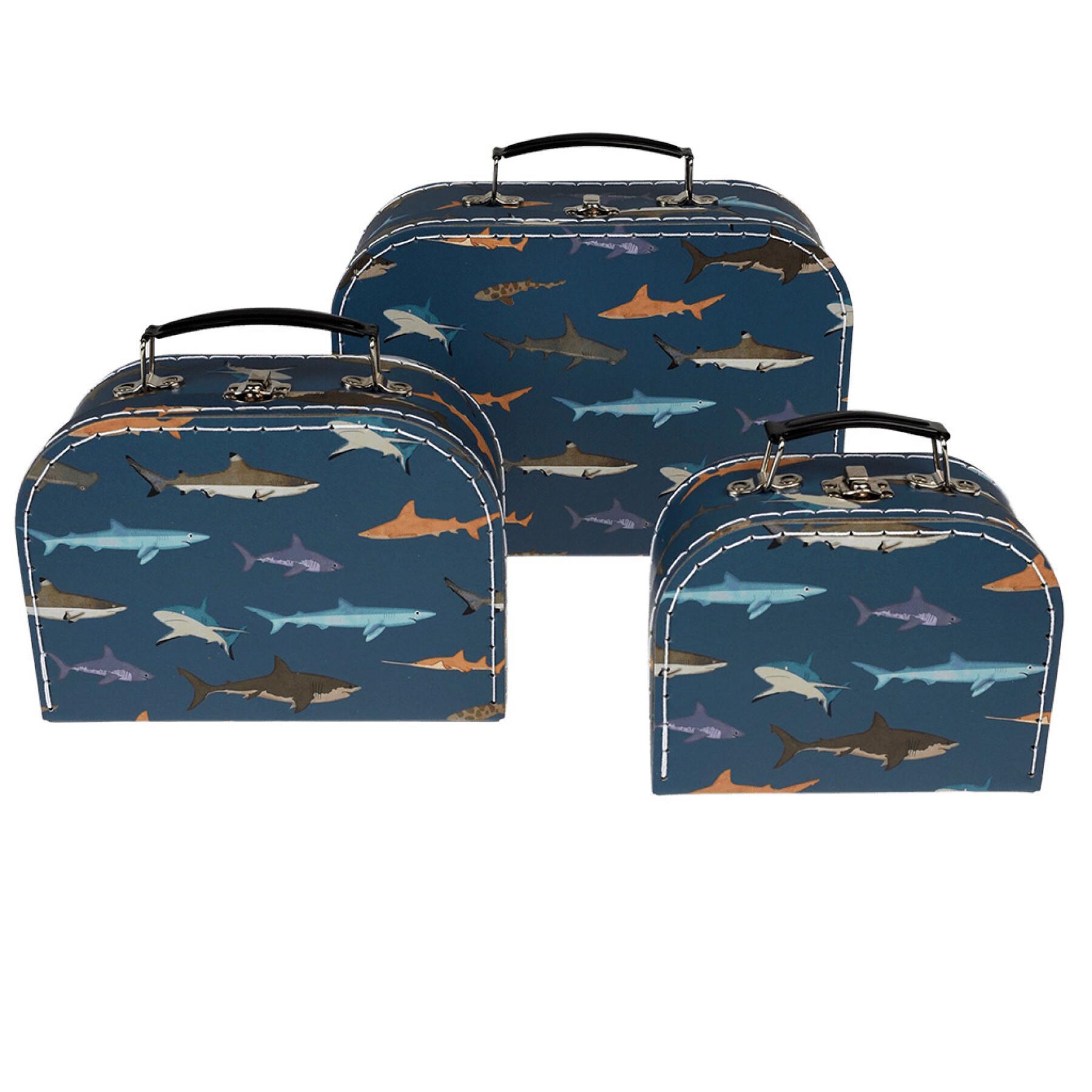 Set di 3 valigie per bambini Rex London Sharks