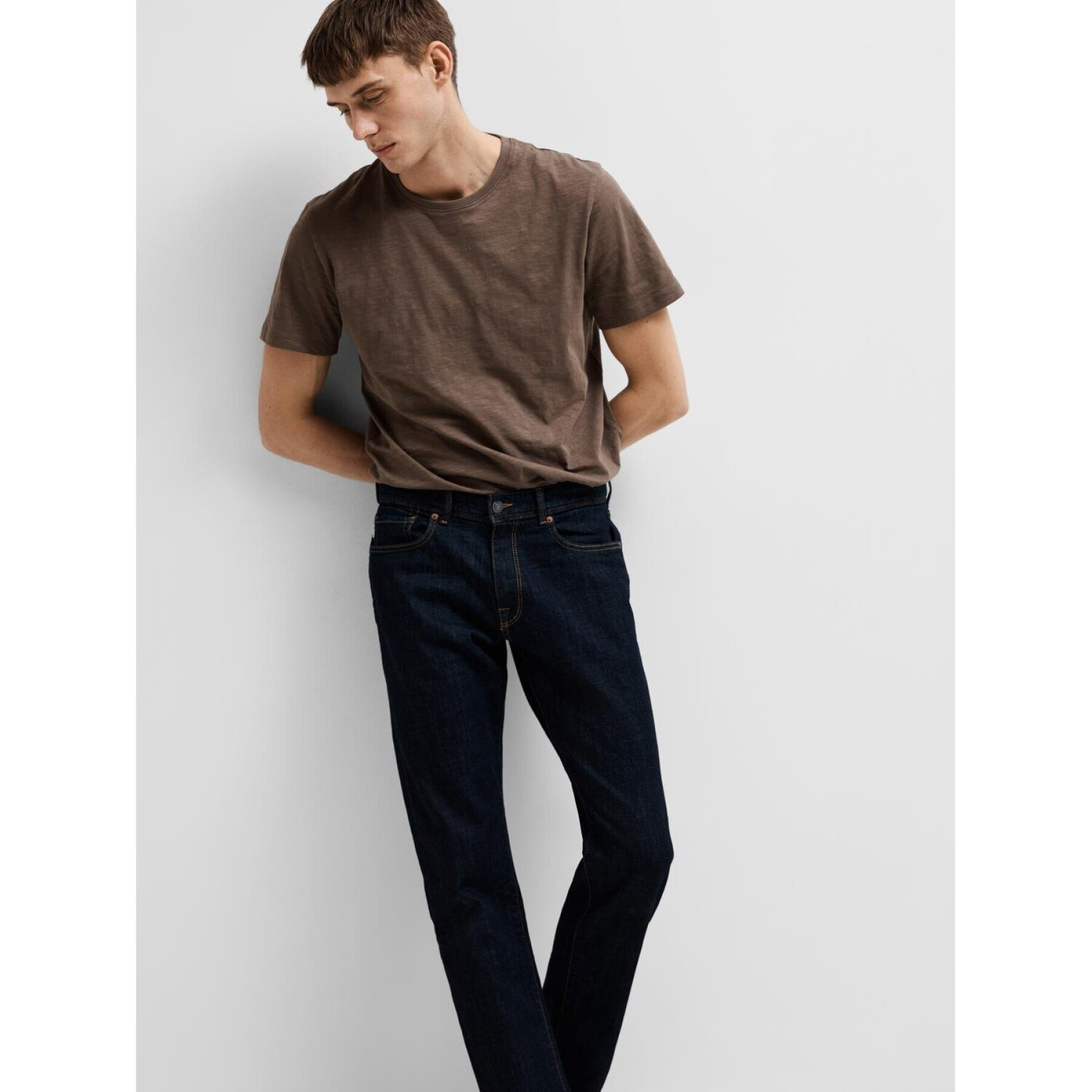 Jeans Selected 196-Straights Cot 3402 Rinse