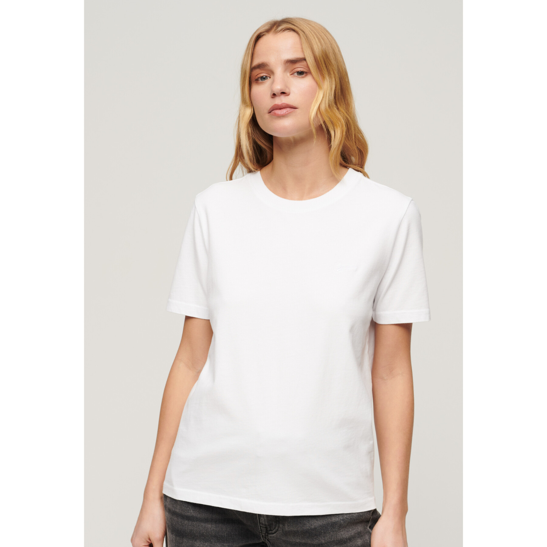 T-shirt donna con logo ricamato Superdry Essential