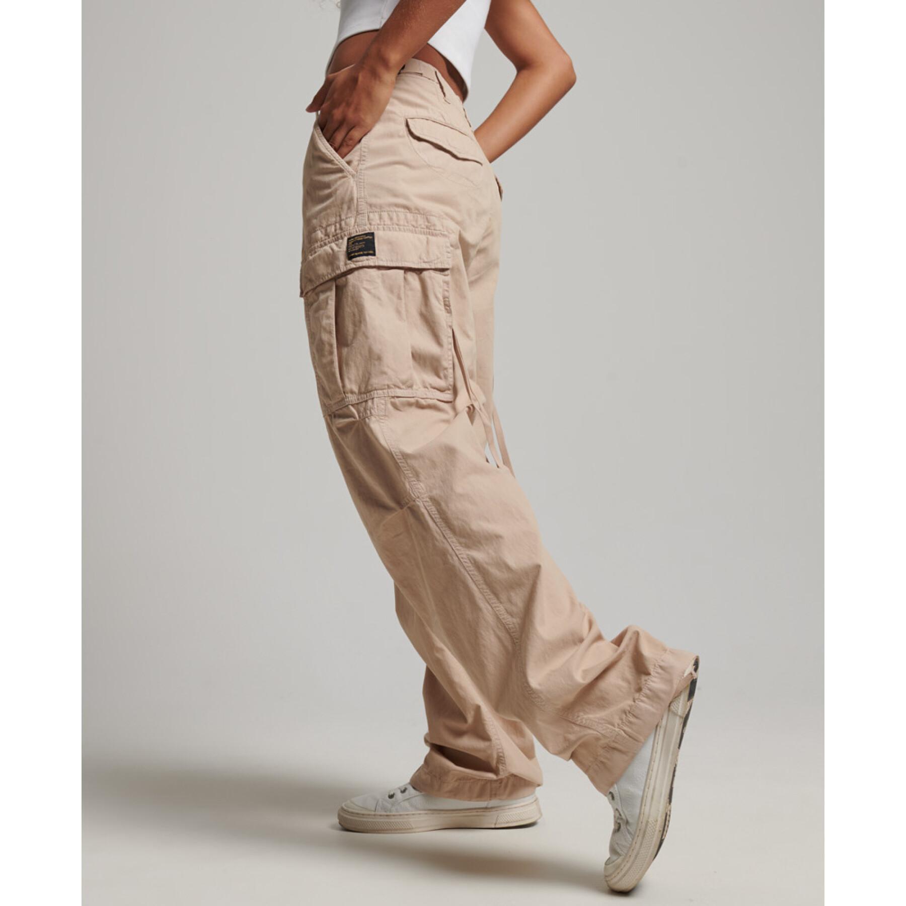 Pantaloni cargo taille basse femme Superdry Vintage