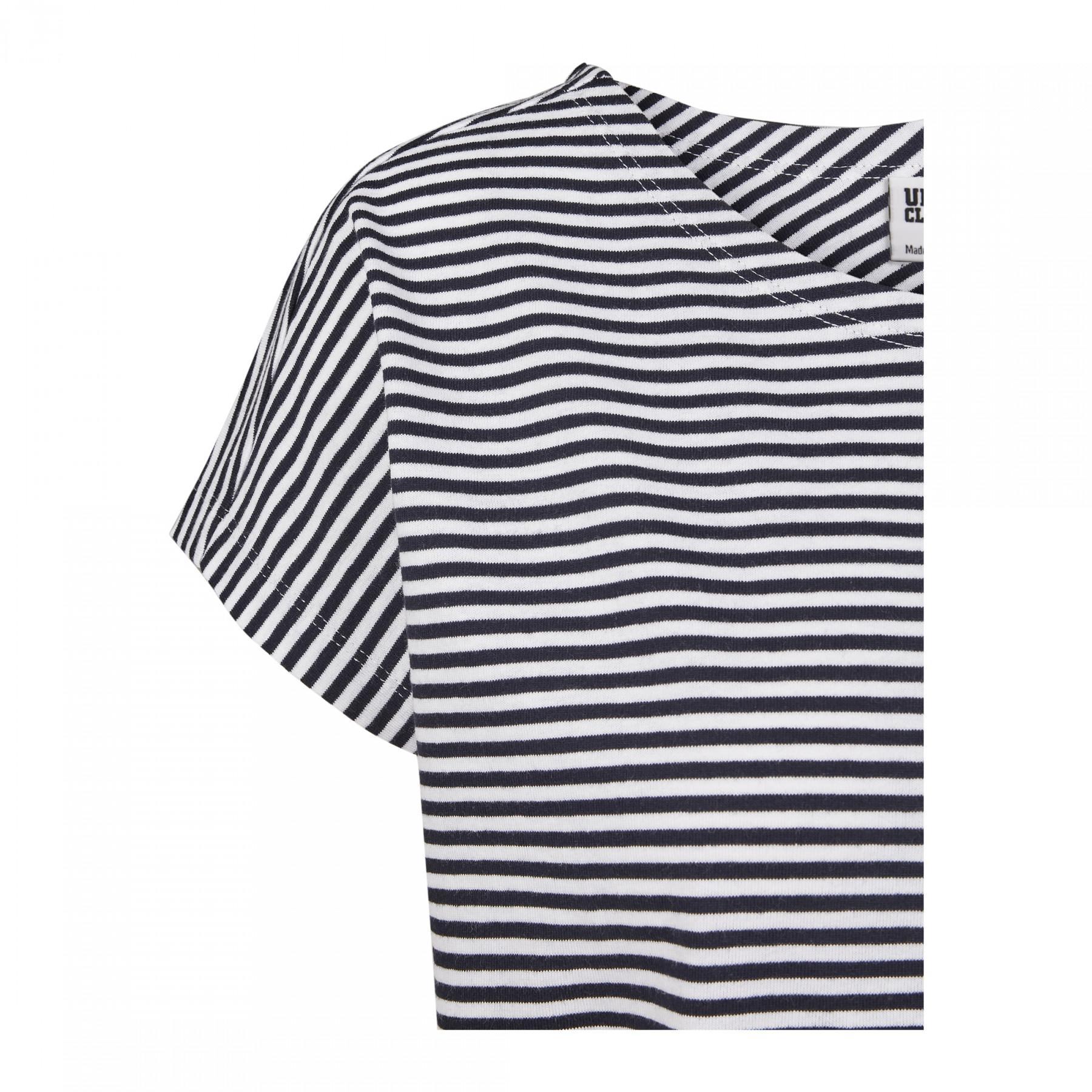 T-shirt donna taglie grandi Urban Classic yarn Stripe